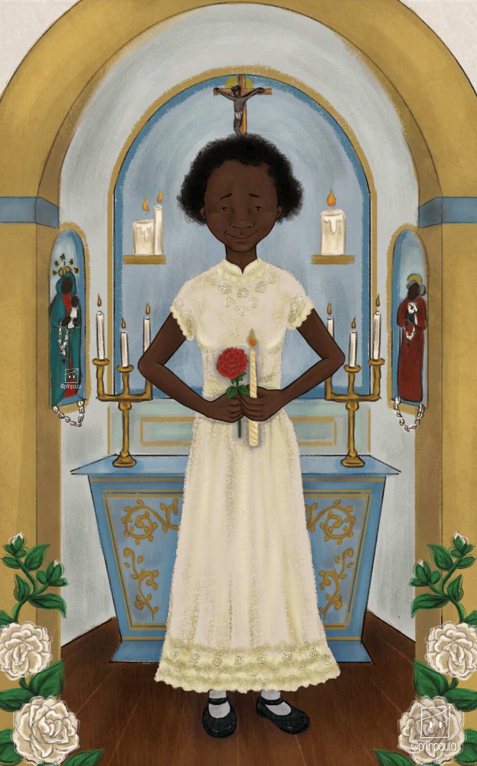 As rosas que o vento leva (2020) – Alexandra Lima da Silva pela Kitabu editora, ilustrações de Priscila Paula.