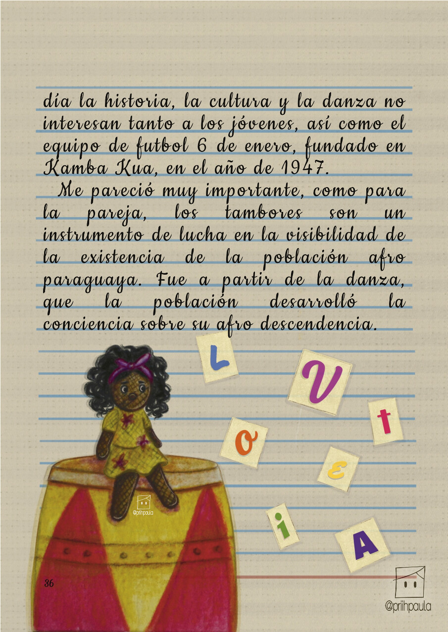 El Diario de Vileta en Kamba Kua (2023) – Alexandra Lima da Silva, Consultora de pesquisa João Alípio. Edição e ilustrações de Priscila Paula. Tradução por Inês Bertuletti.
