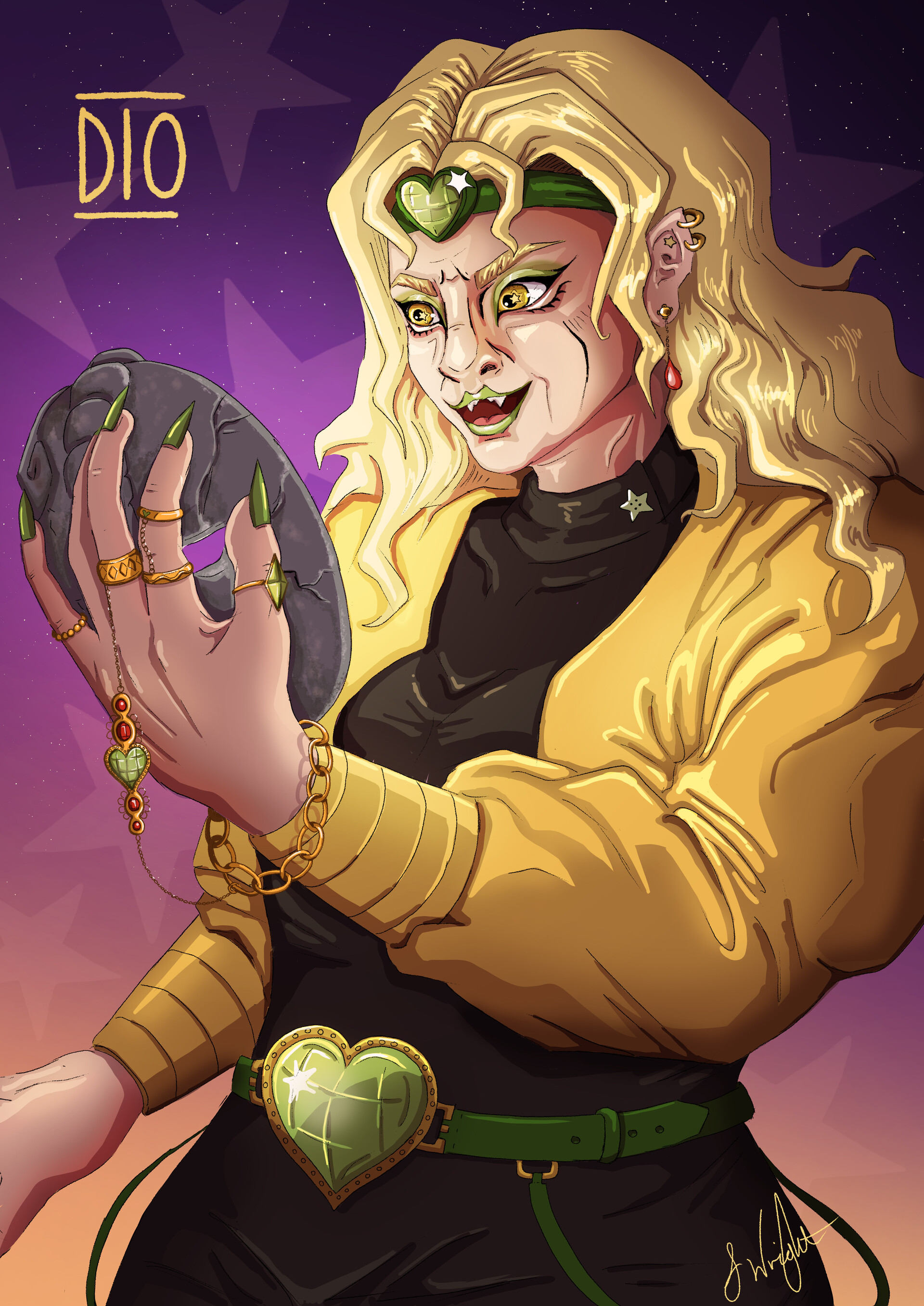 ArtStation Femme Dio- JJBA fanart