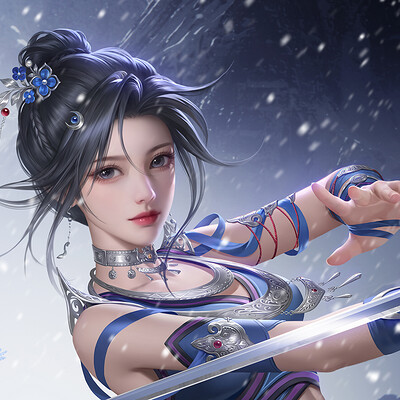 ArtStation - 王者荣耀貂蝉同人