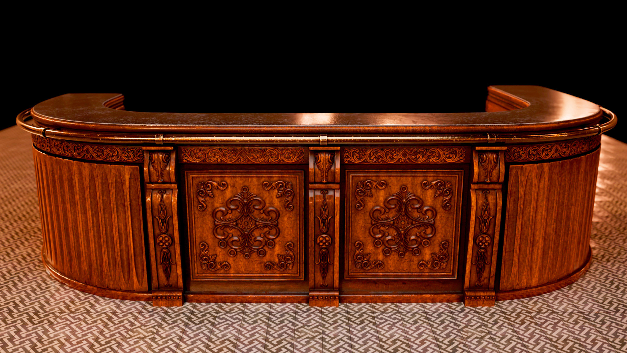 Cafe bar rendered in Arnold for Maya