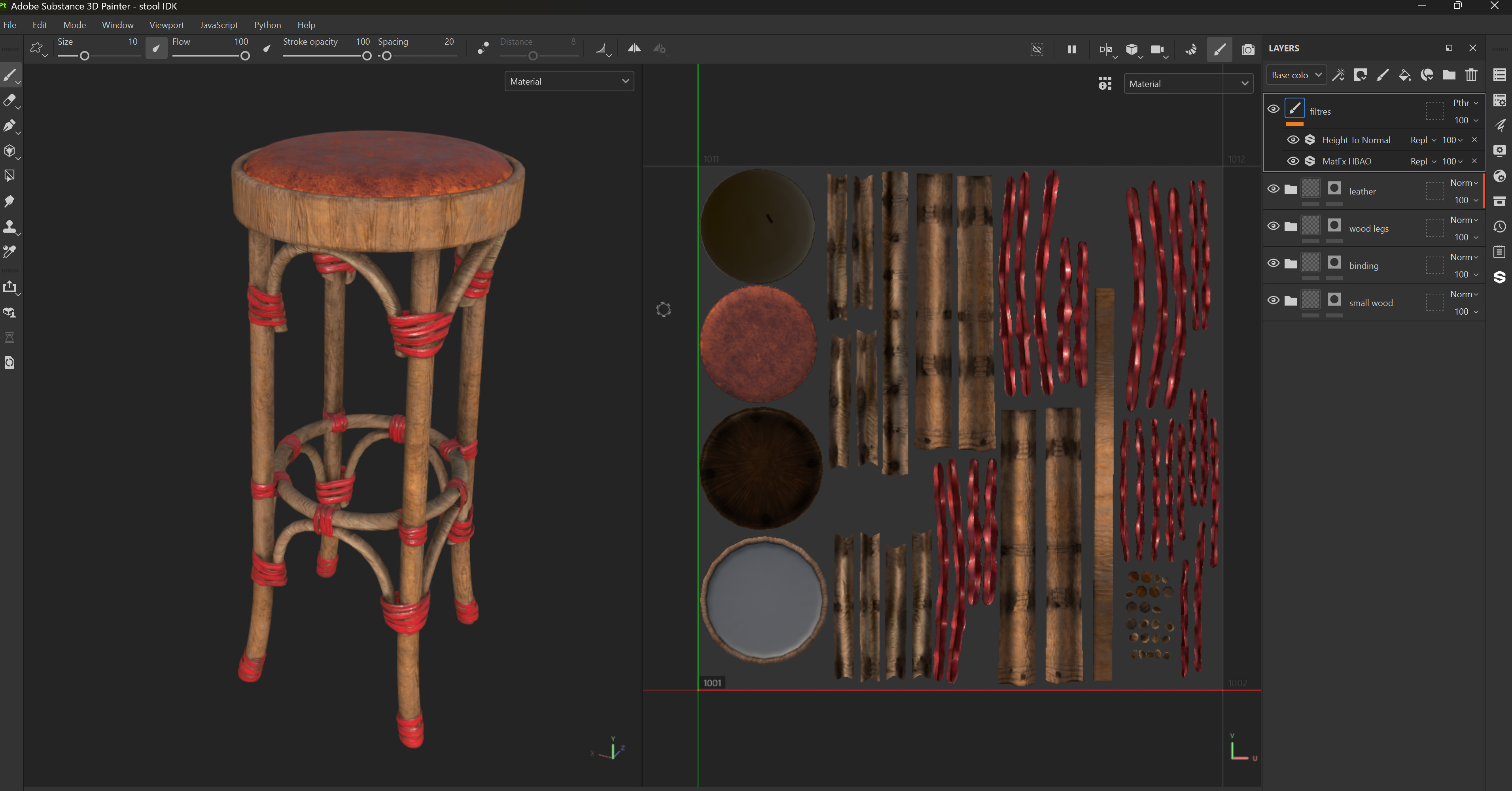 Stool in Substance Painter