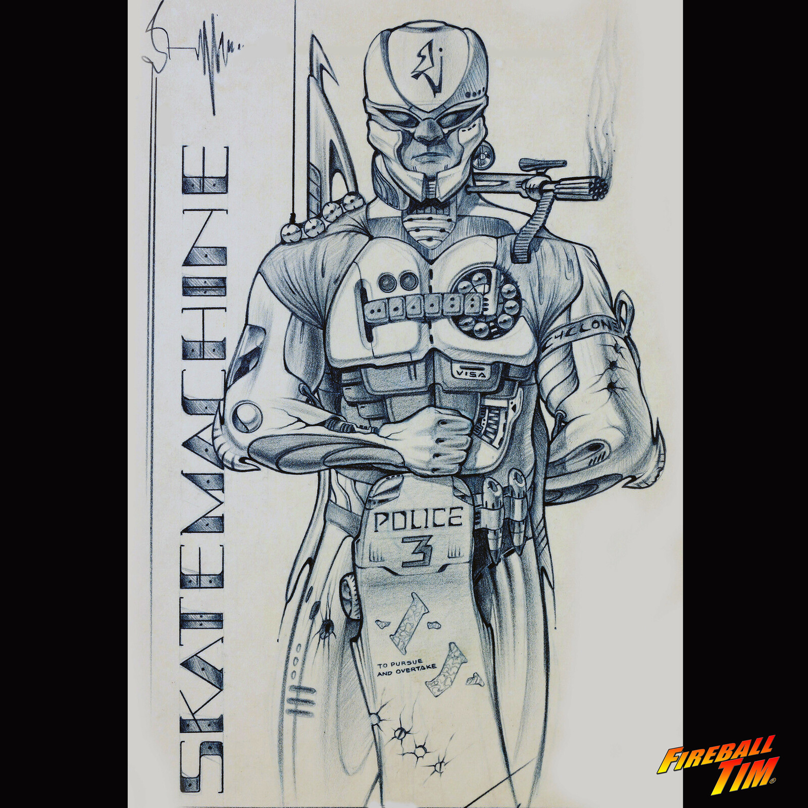 SKATEMACHINE Concept Art by Fireball Tim