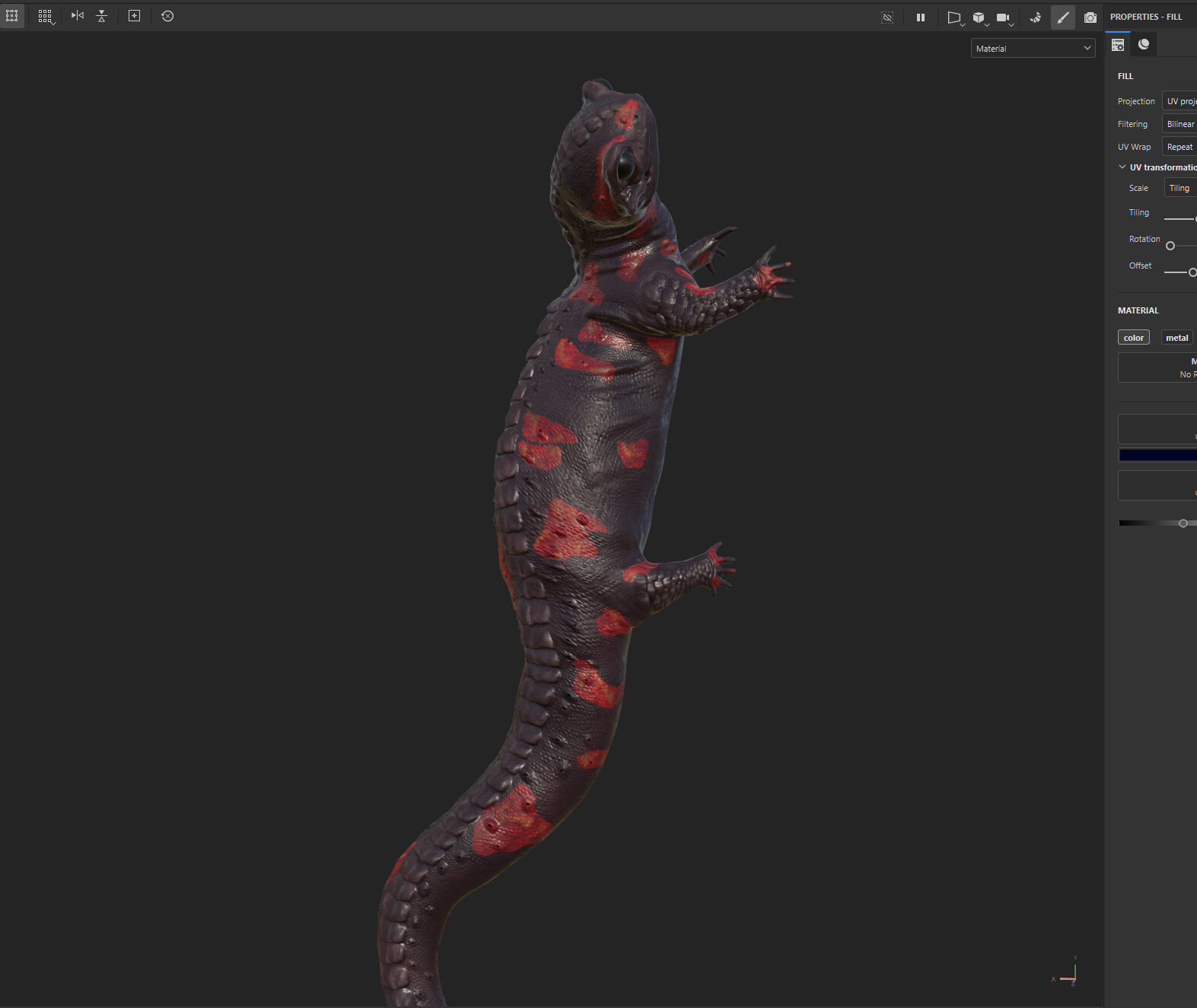 Lizard in Painter