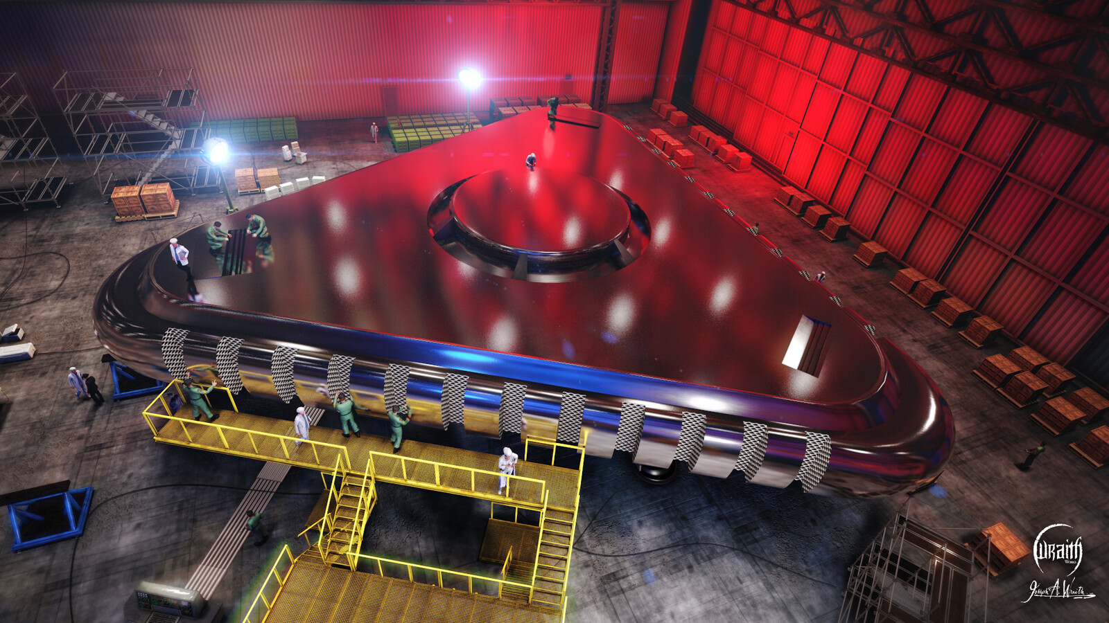 TR-3B First production Shots created in C4D