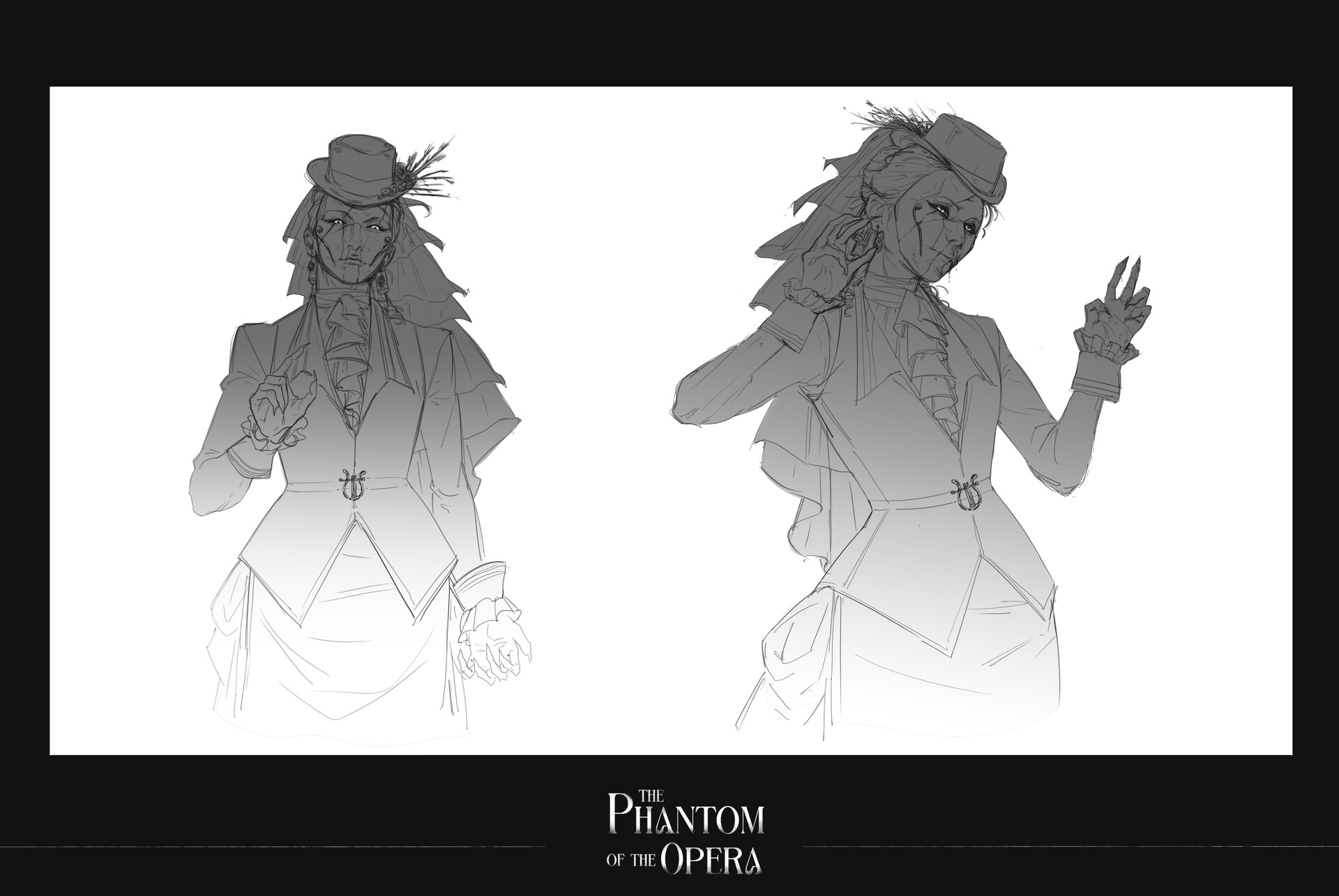 ArtStation - Female Phantom of the Opera, image size:1920x1285