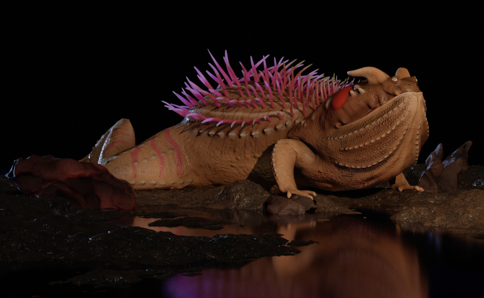 Spore Toad - Game Creature Asset