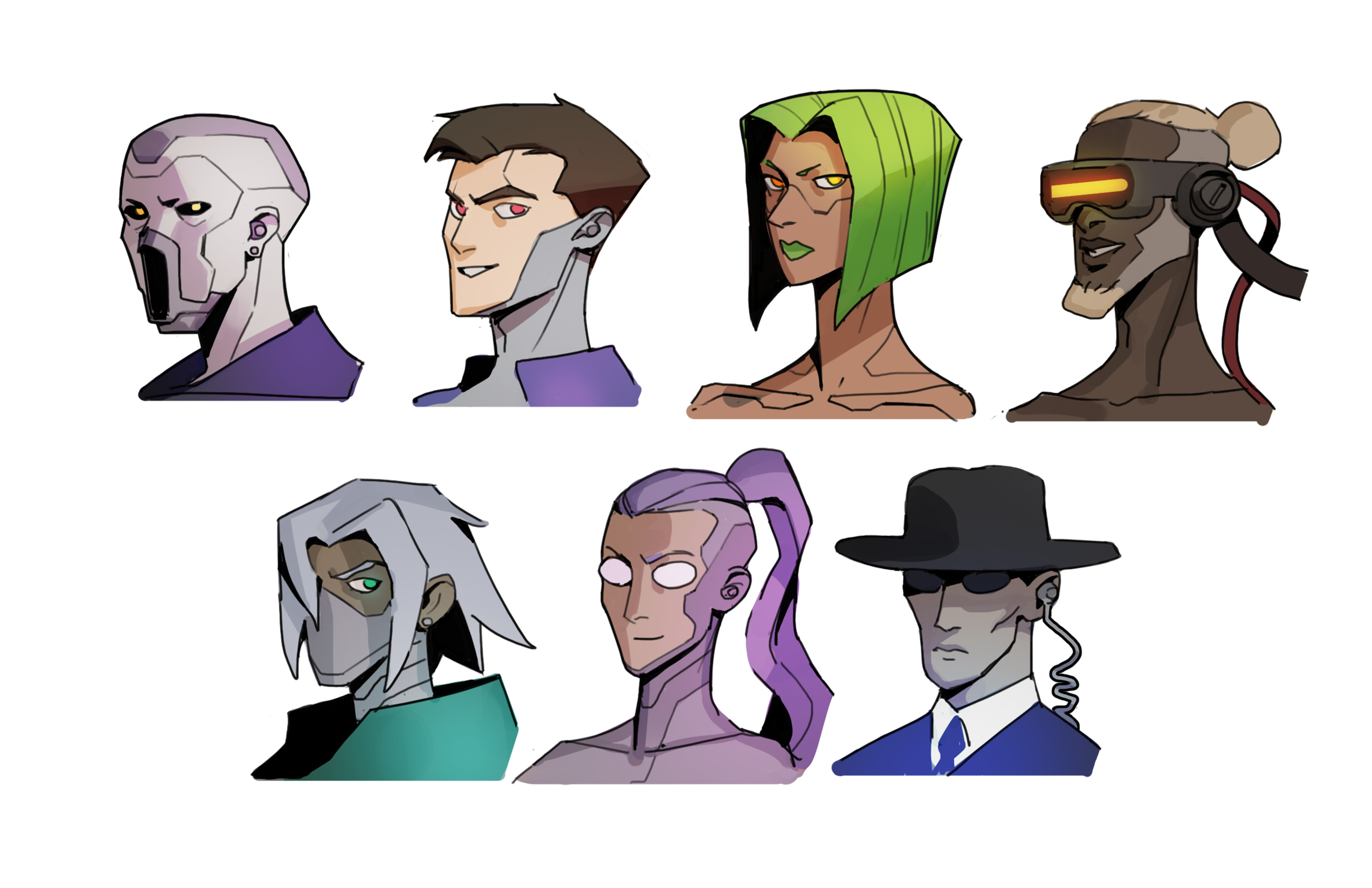 Character icons for the "loading screen"