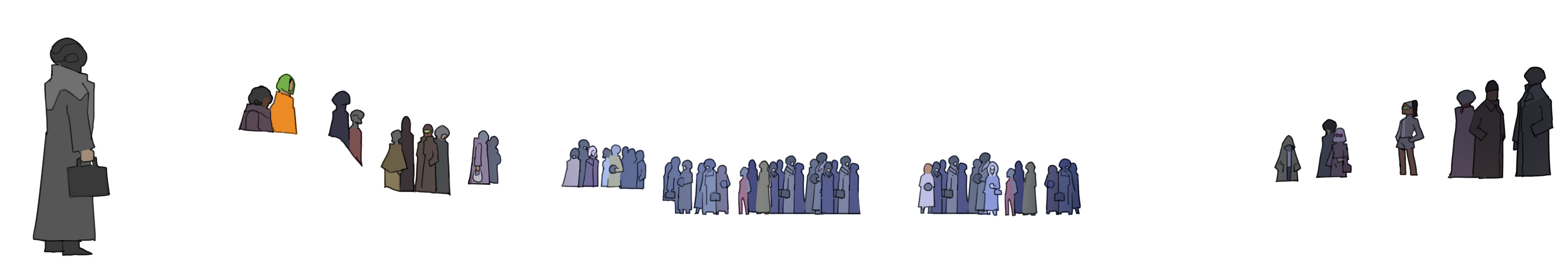 drawn in "cels" for scenes of the project, unused