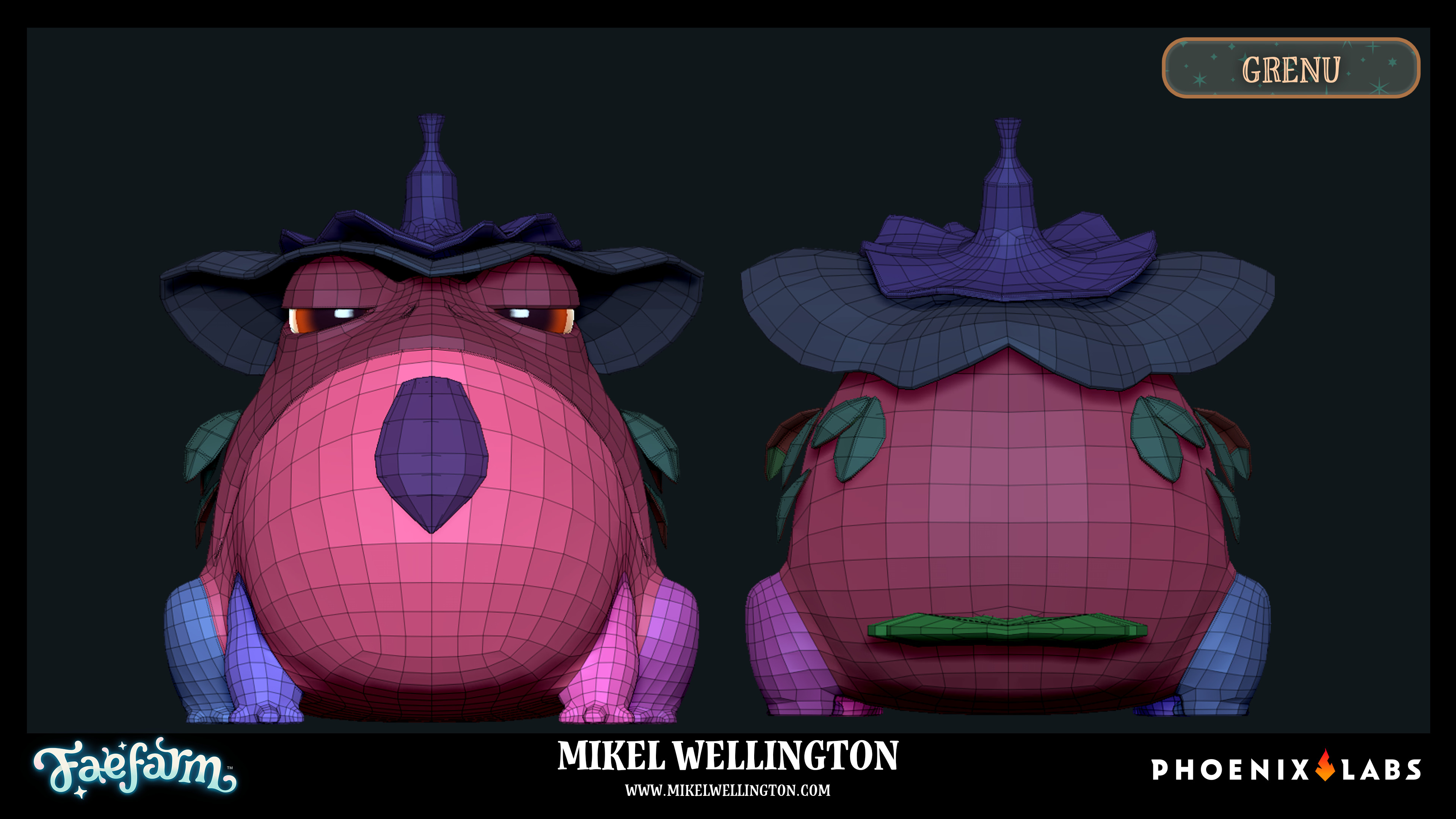 The main NPC of Fae Farm : Coasts of Croakia! This is Grenu! 

Sculpt - Mikel Wellington