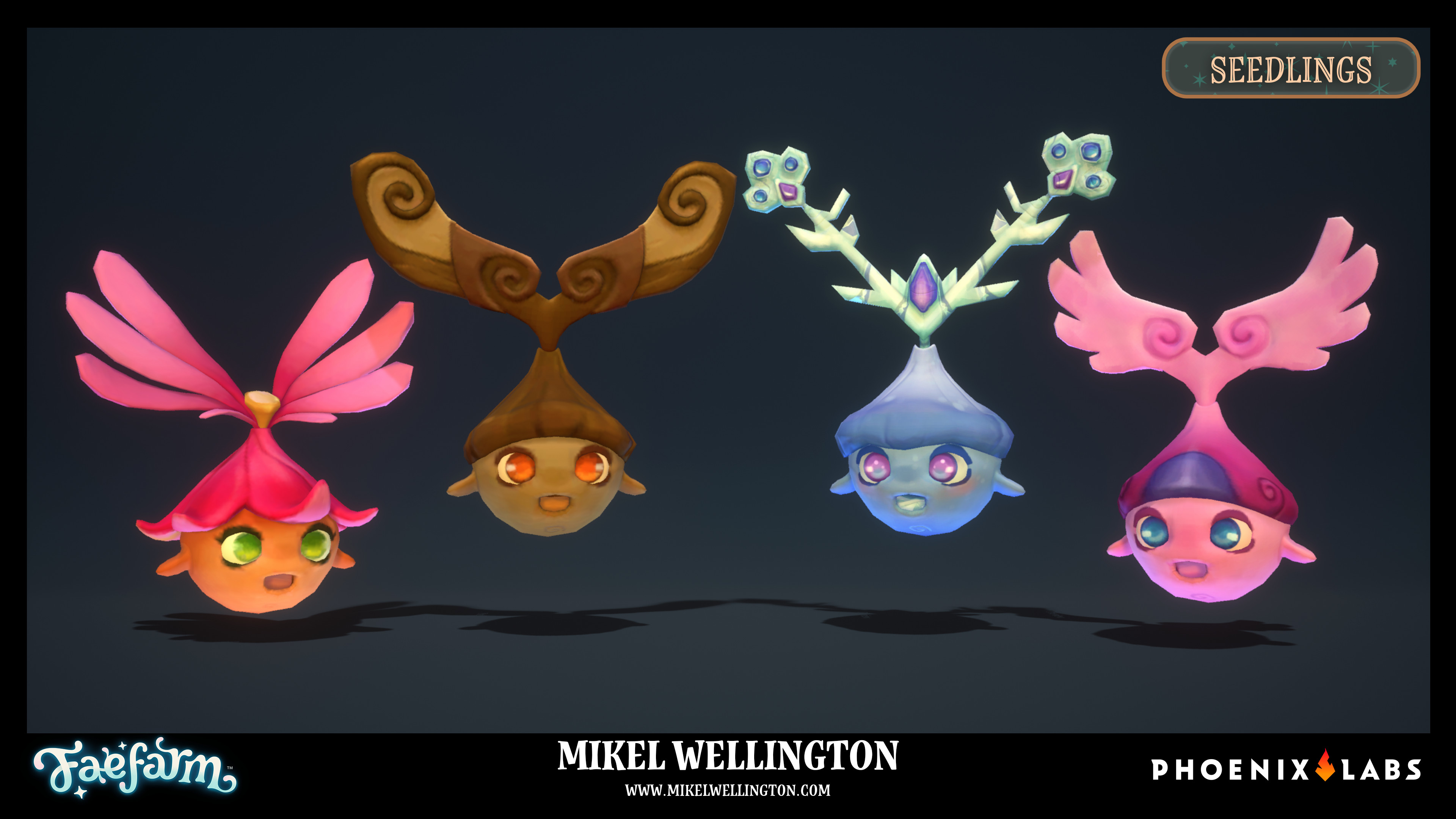 The Seedlings was one of my first assignments on Fae Farm : Coasts of Croakia and an absolute delight to work on!

Model + Texturing - Mikel Wellington
Original Concept - Kim Parker
Additional Texturing - Kim Parker, Michelle Ang
Rendered - Unreal Engine
