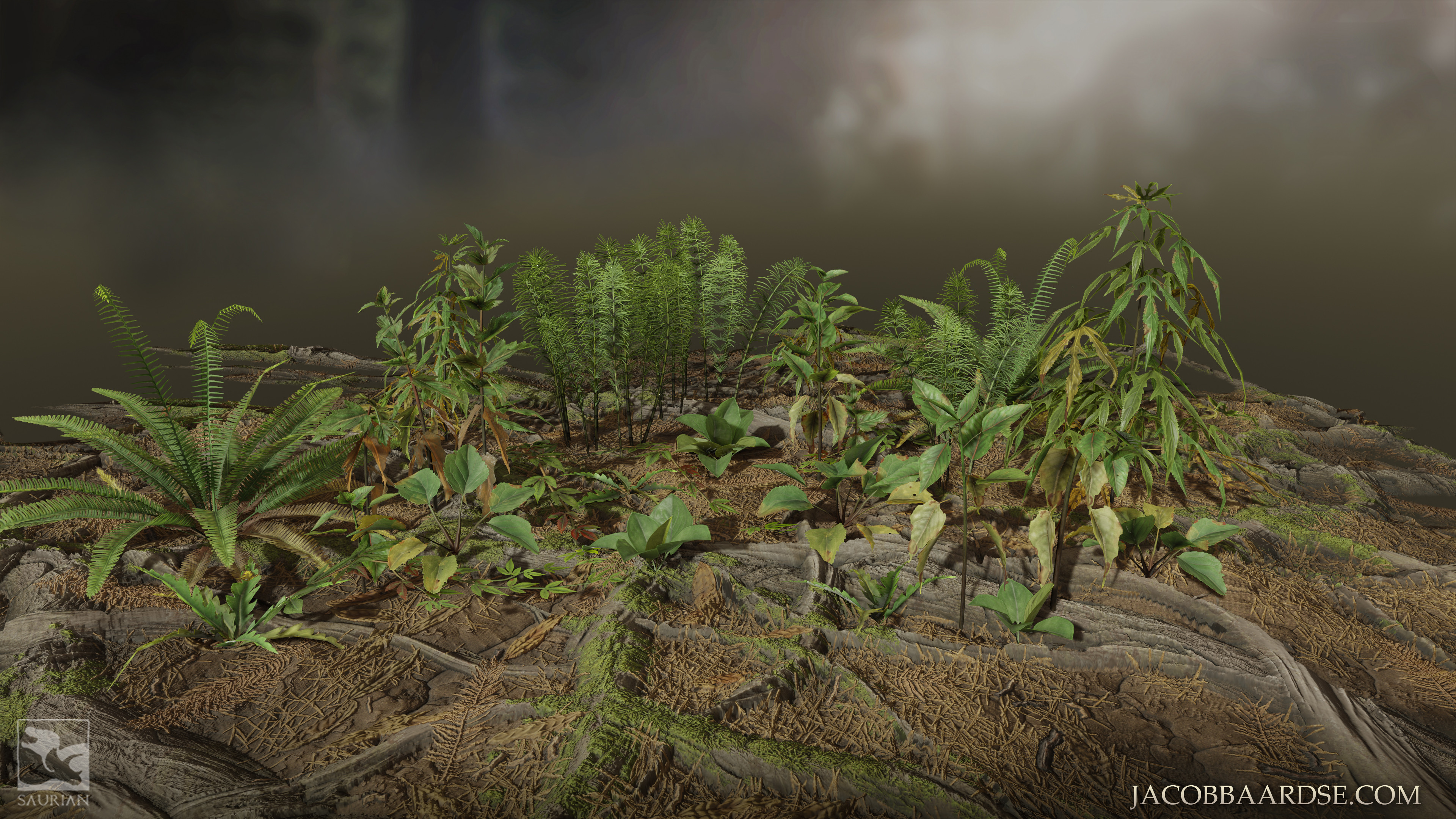 All 9 Plants in a small scene