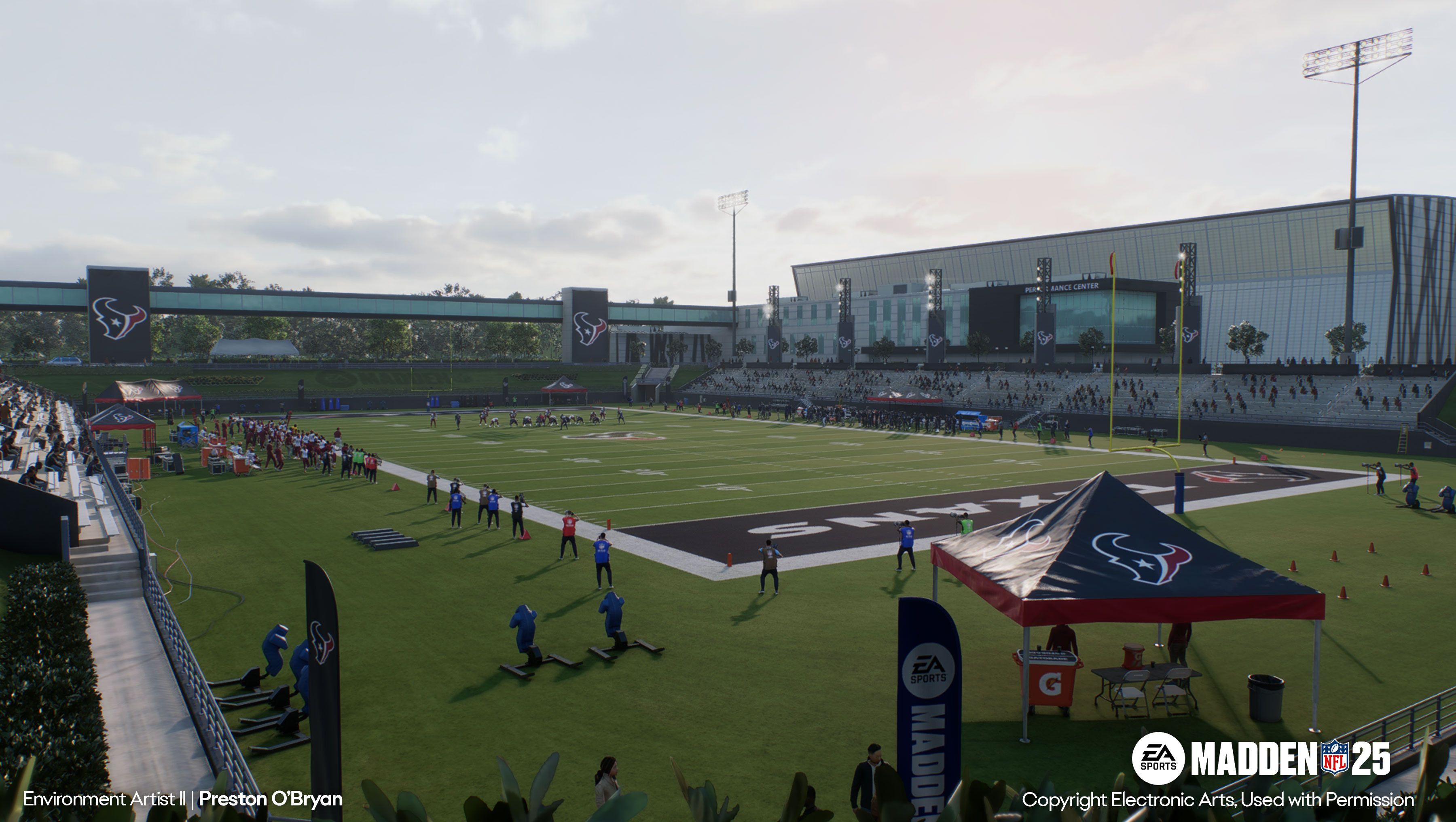 Led environment development for our new Practice Stadium with assistance from Sameer Syed (responsible for the building assets) &amp; Mir Bobryshev (responsible for foundation assets).