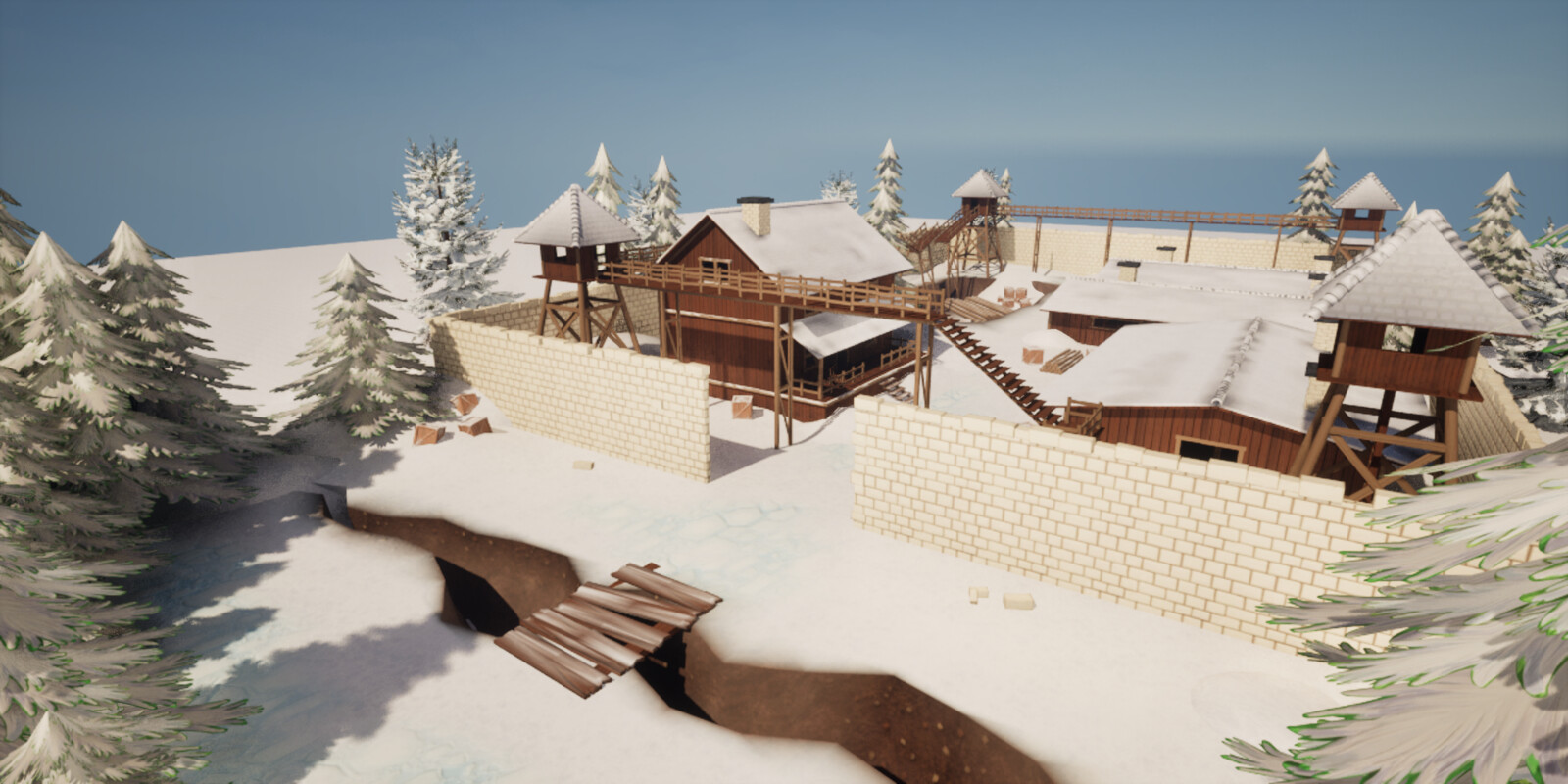 Entire environment was created by me from start to finish, including design, modeling , UV mapping, texturing and compiling. 