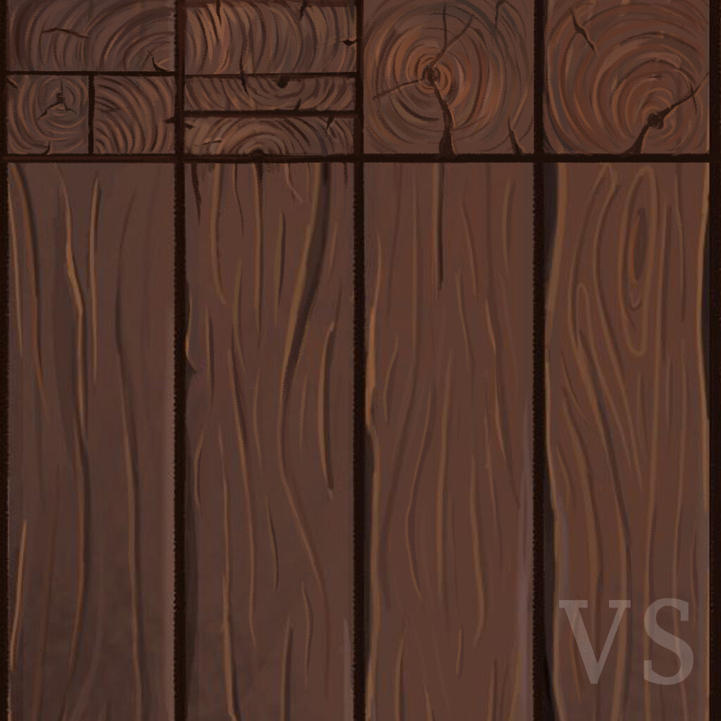 Woodplank textures painted within photoshop