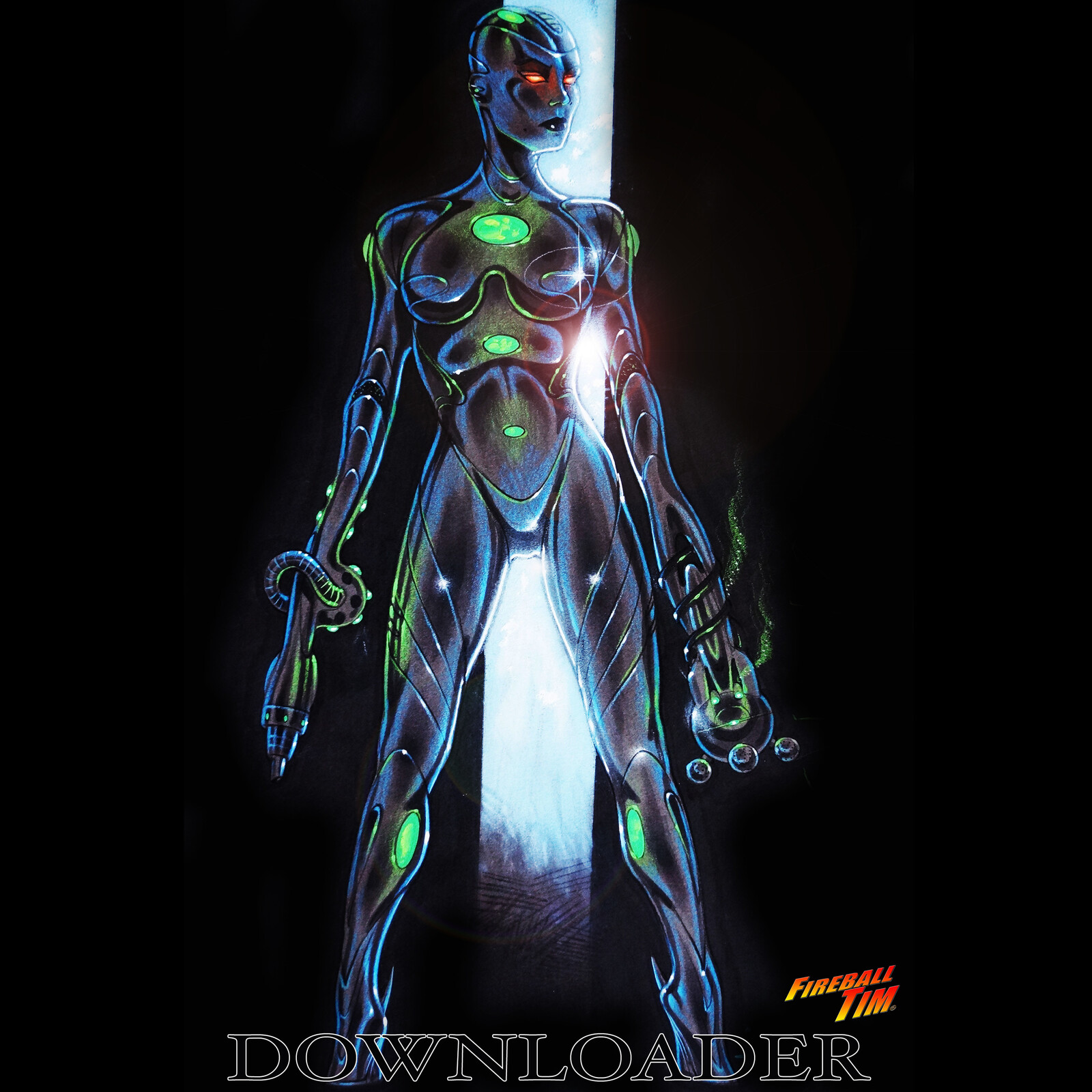 Downloader Concept Art by Fireball Tim