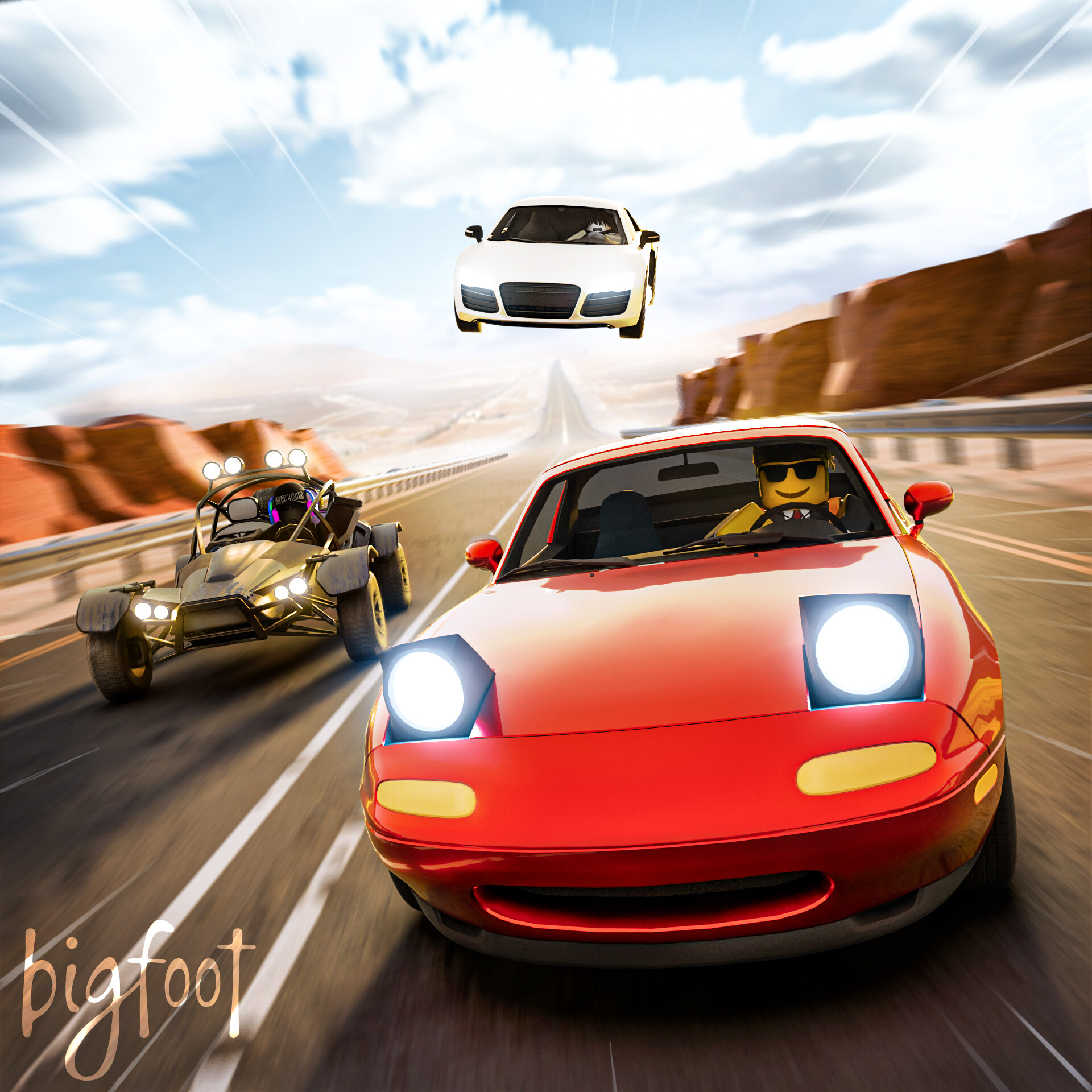 ArtStation - Race Car Racing Roblox GFX