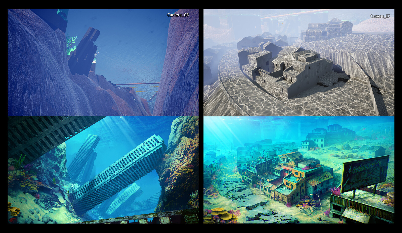 Quick overpaints of UE scenes
