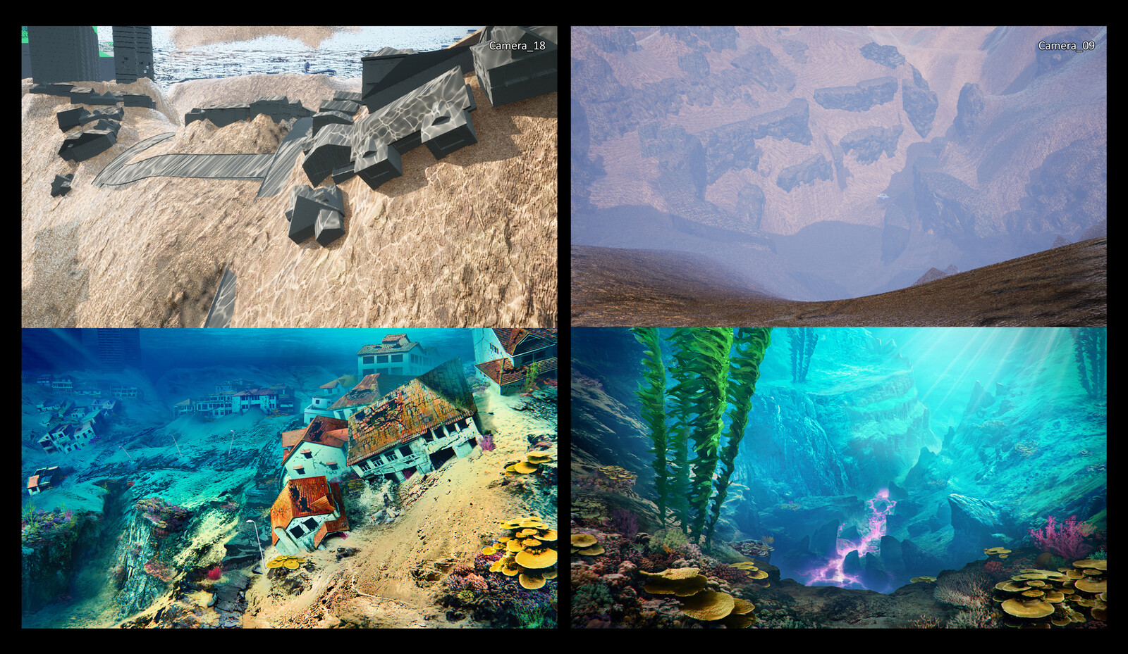Quick overpaints of UE scenes