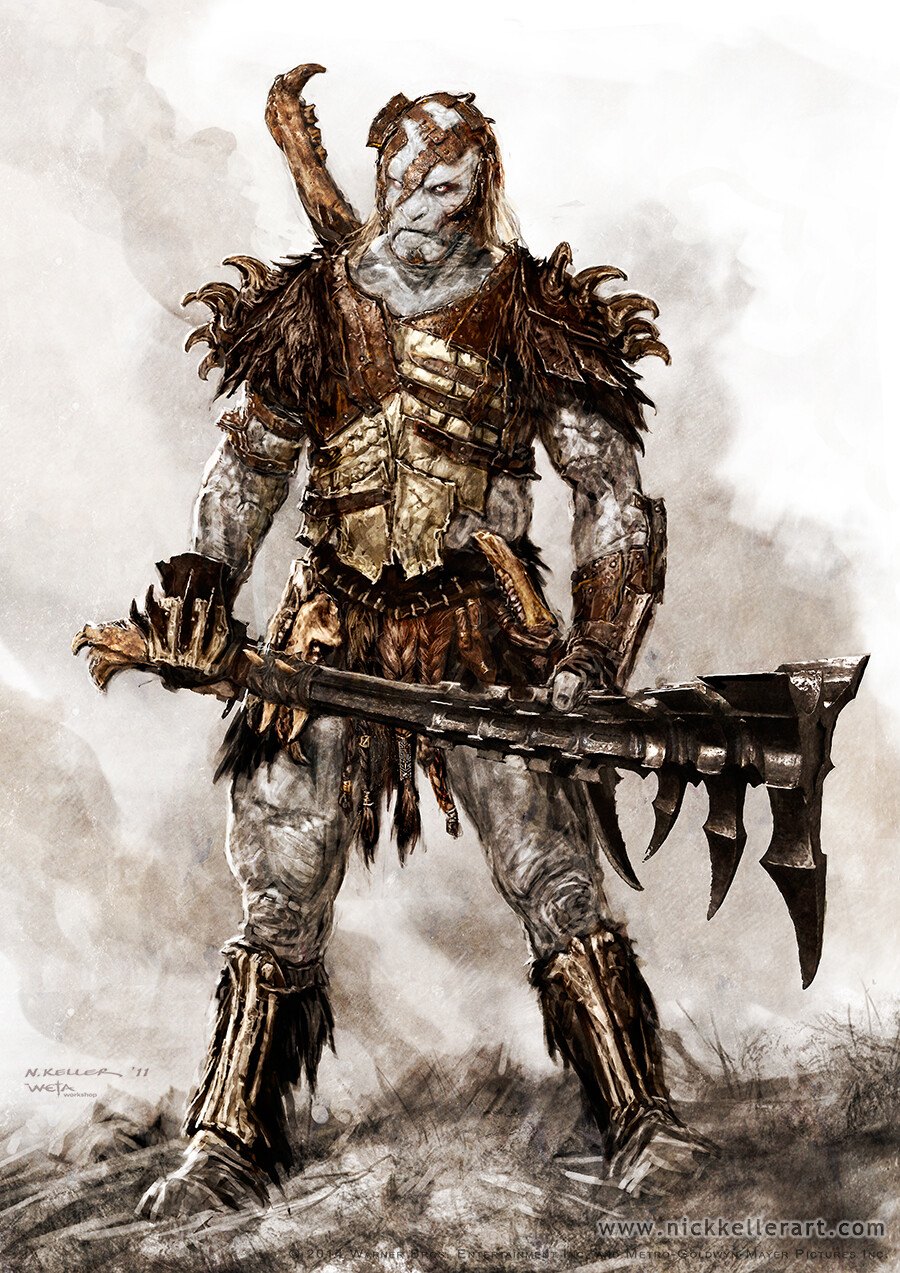Azog beyond thunderdome! This later evolved into the Torturer of Dol Guldur.