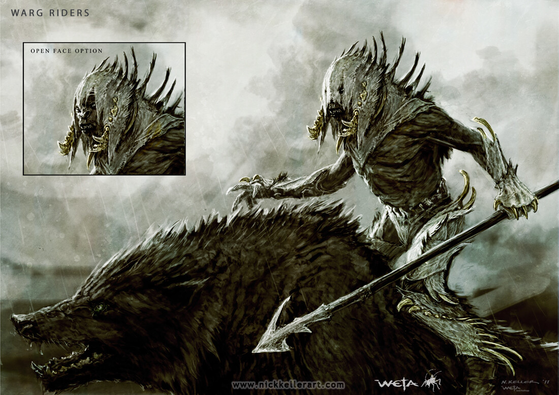 Warg rider concept.