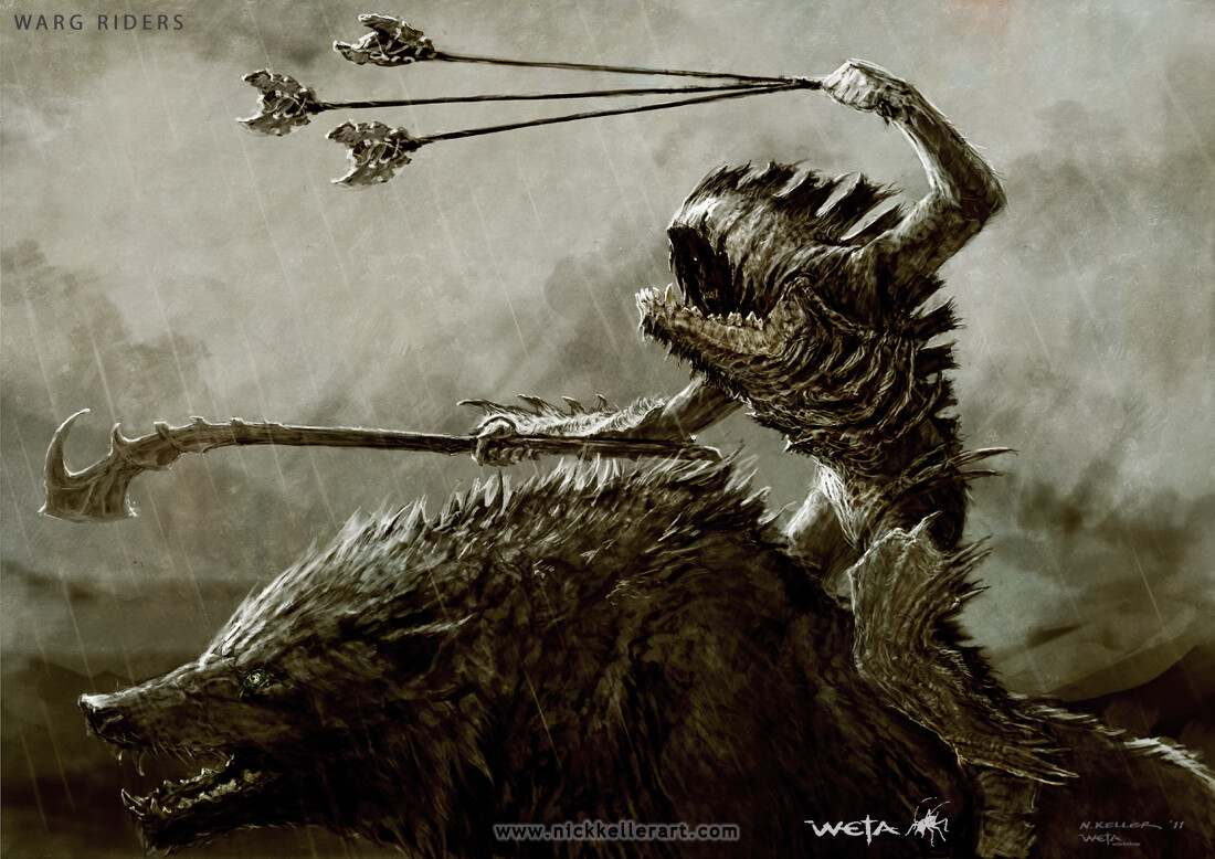 Warg rider concept.