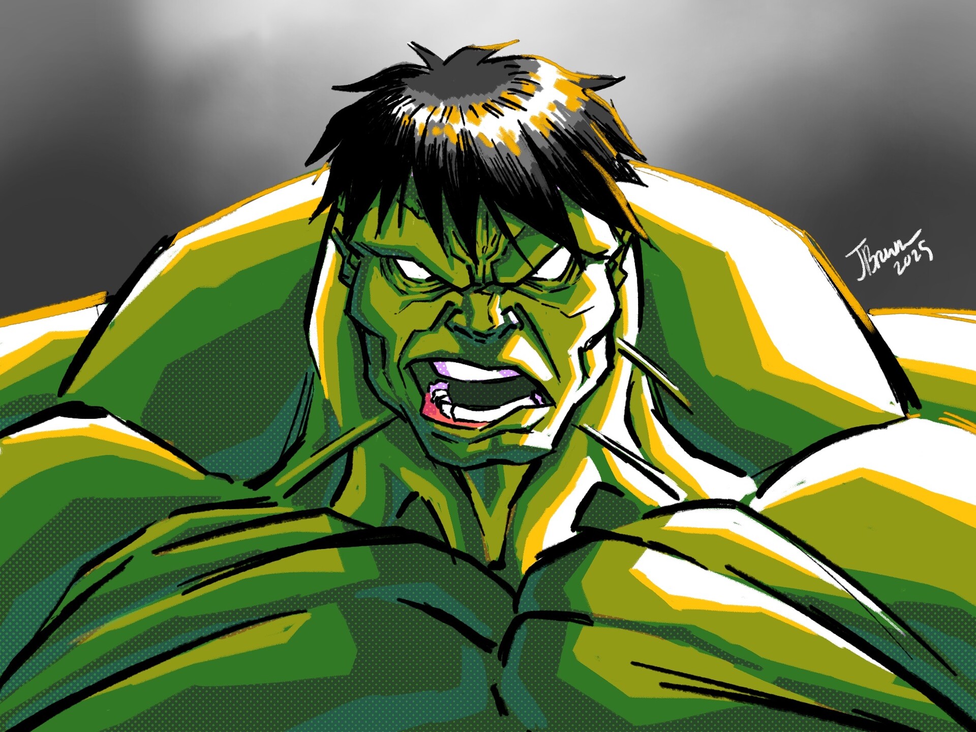 ArtStation - Hulk sketch