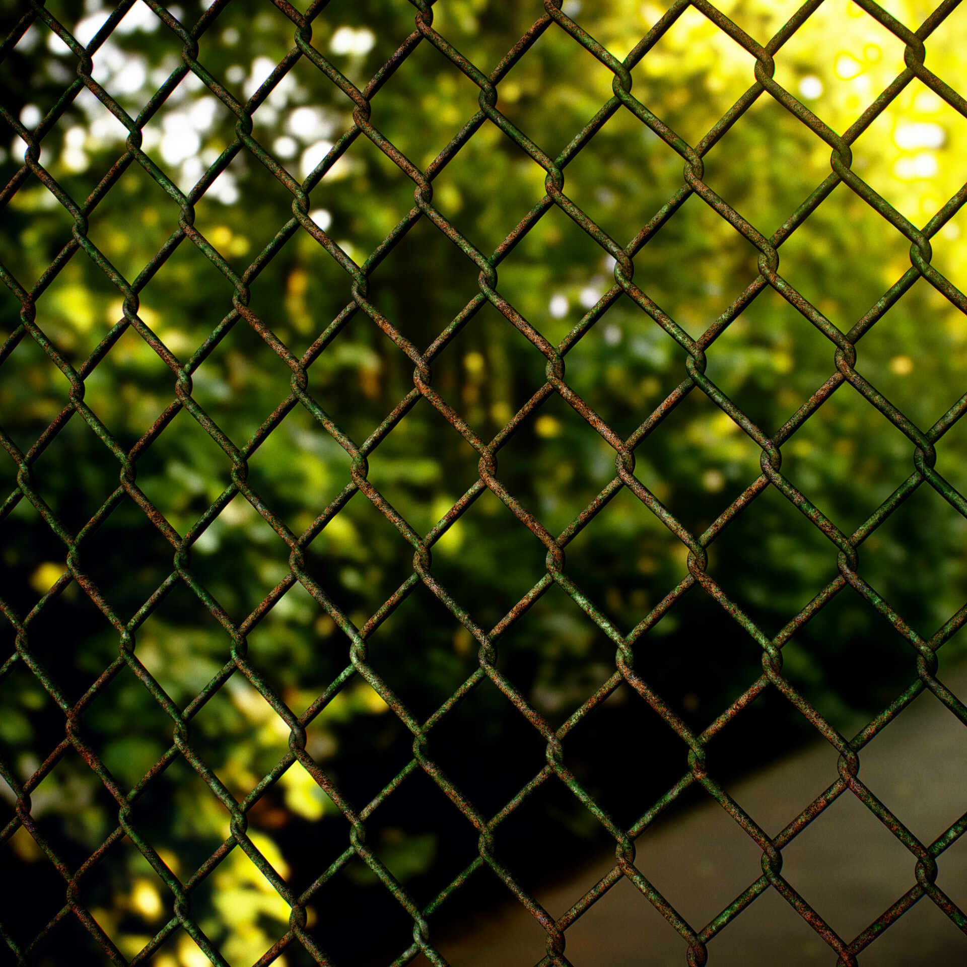 ArtStation - Substance Base Material Chain Link Fence