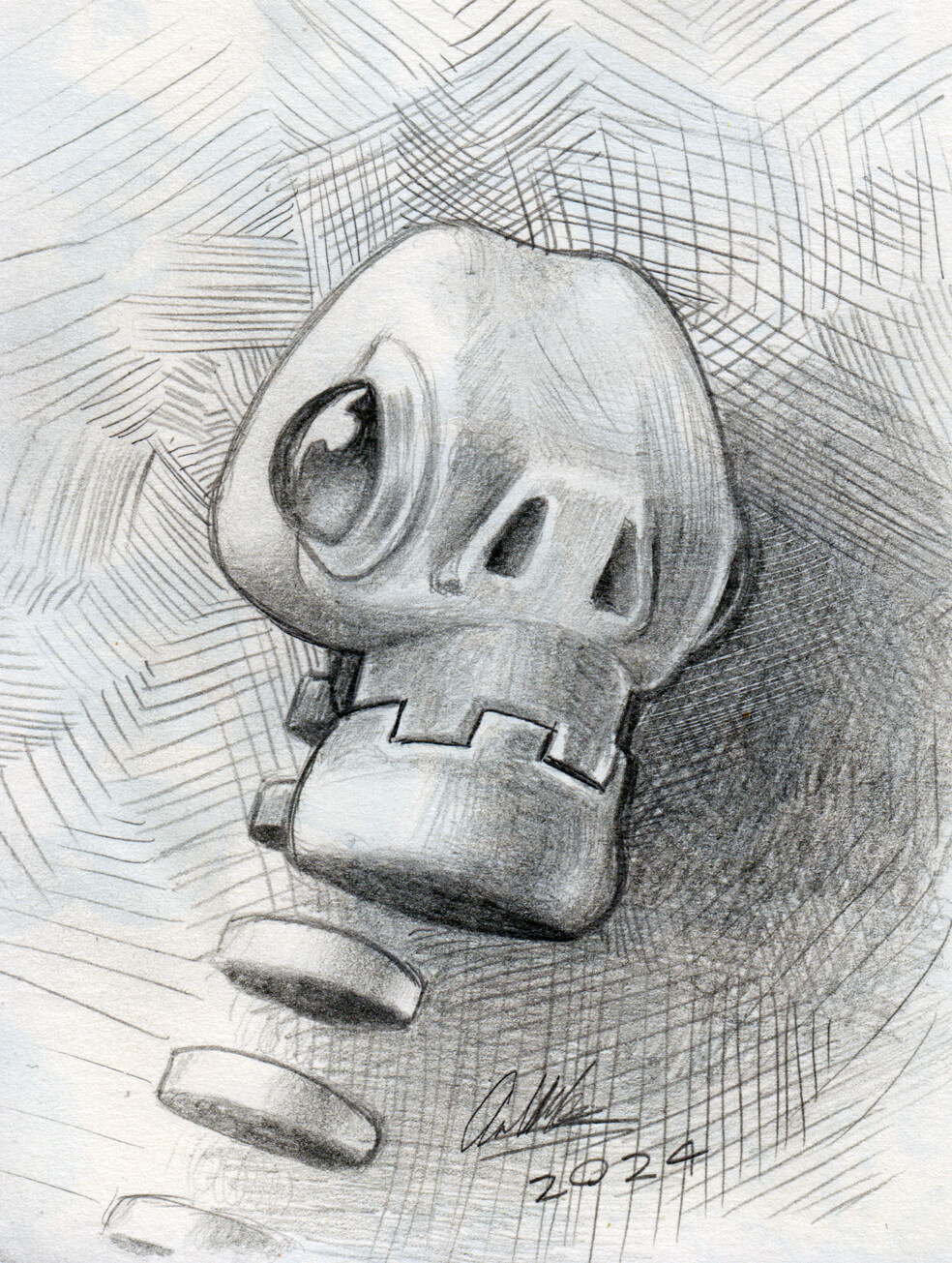 Robot Skull
Pencil