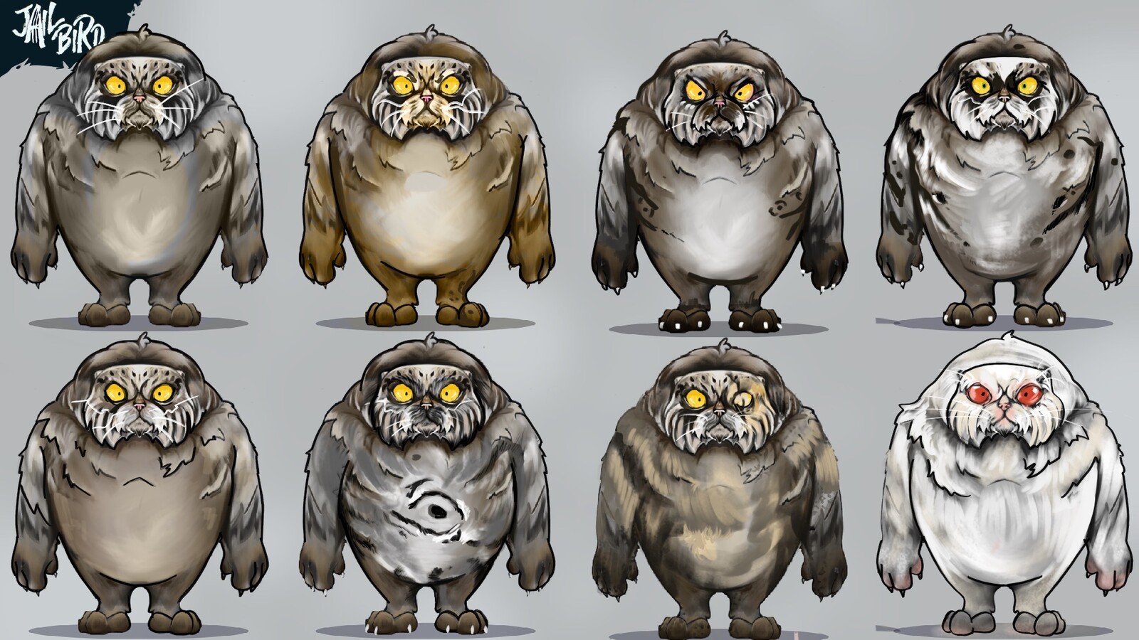 Additional colours - made with the intention of reusing the same model for different characters.