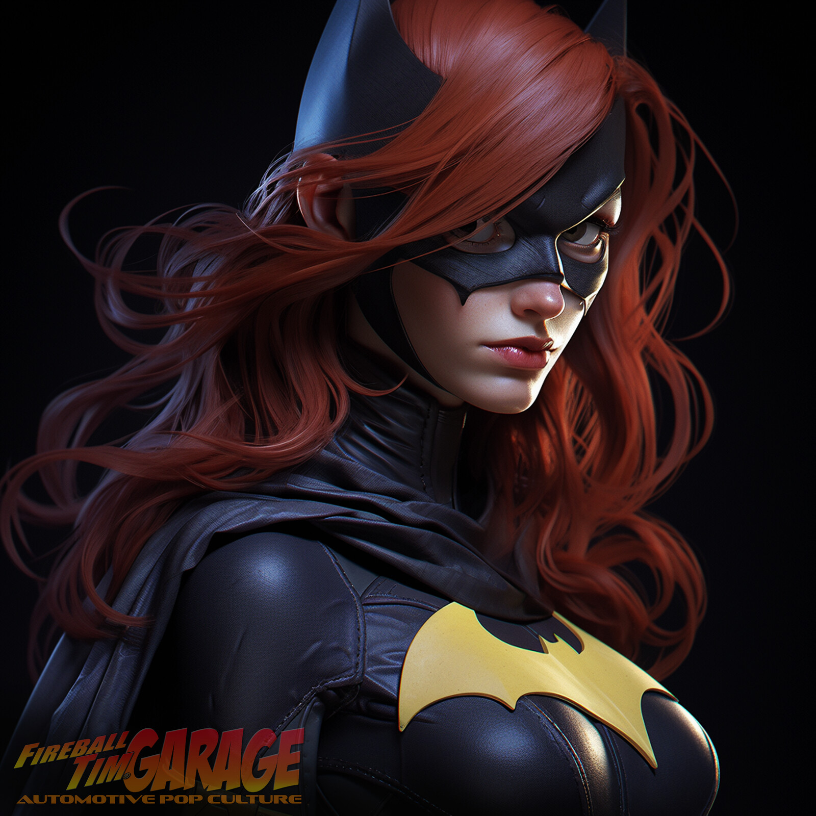 Batgirl Pinup Art by Fireball