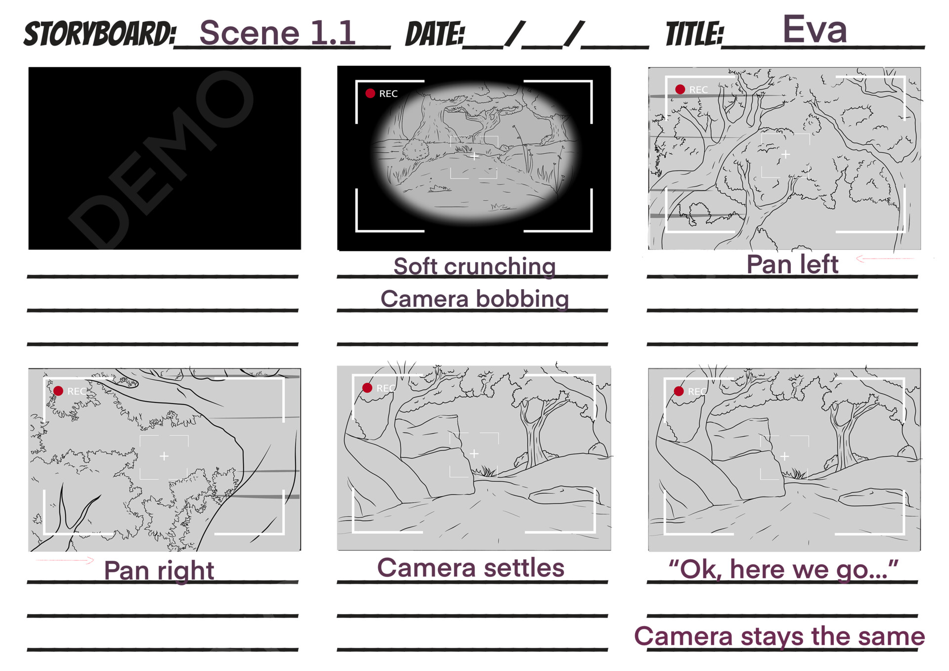 ArtStation - storyboard examples (scroll through)