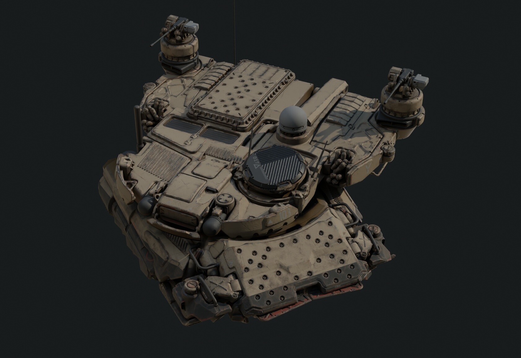 ArtStation - Unnamed Tank: WIP/early texture