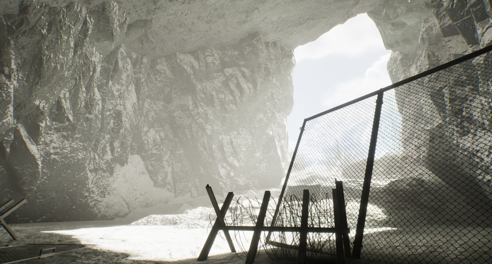 Cave peeking outside