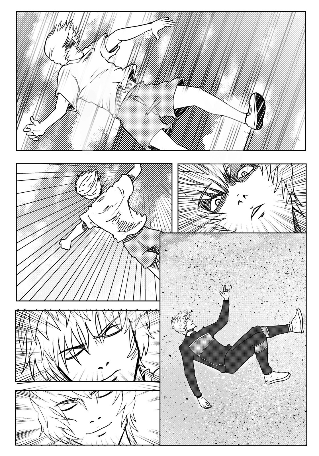 This is for my project. I created a detailed storyboard in manga style