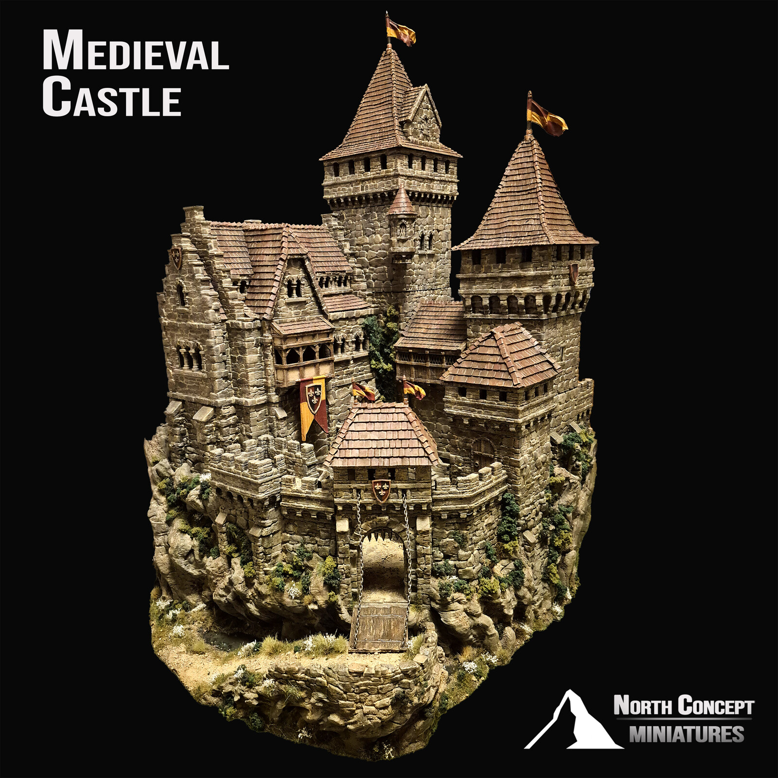 Medieval Castle 3d printed model 