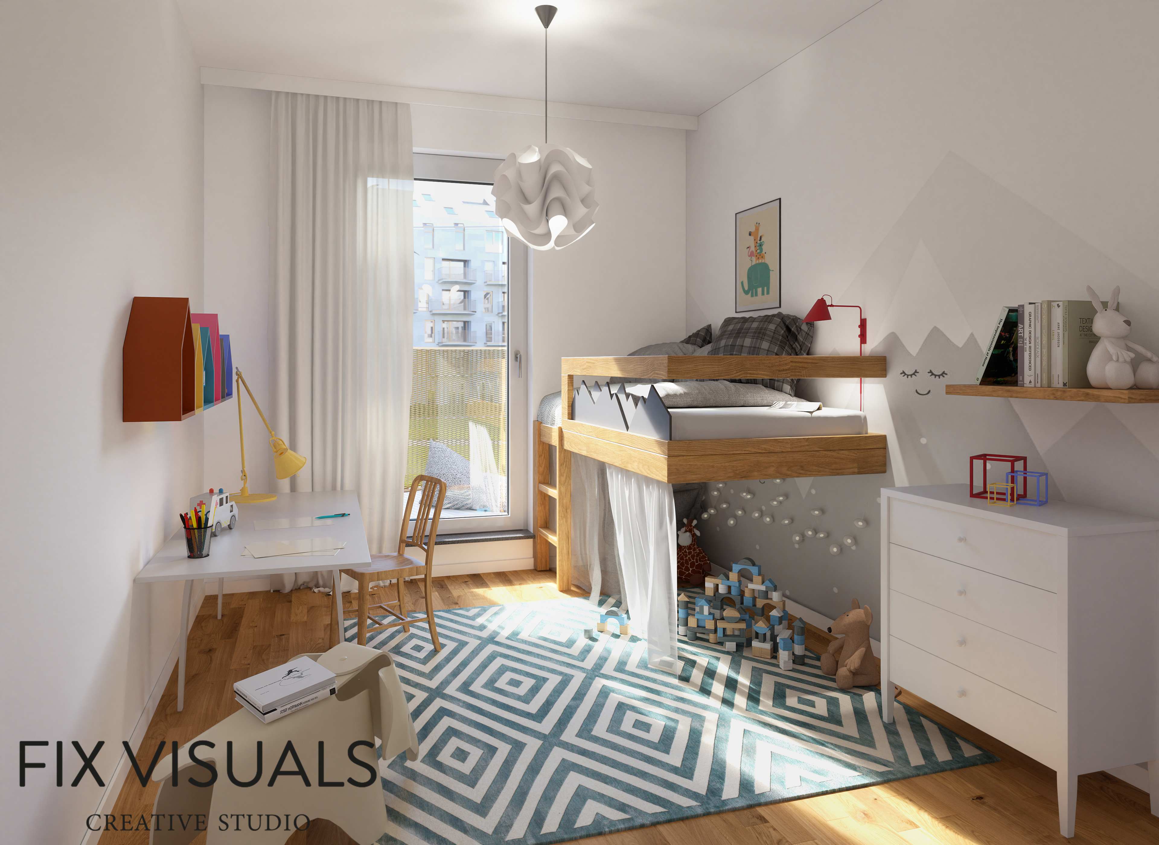Interiorrender Childrens Room