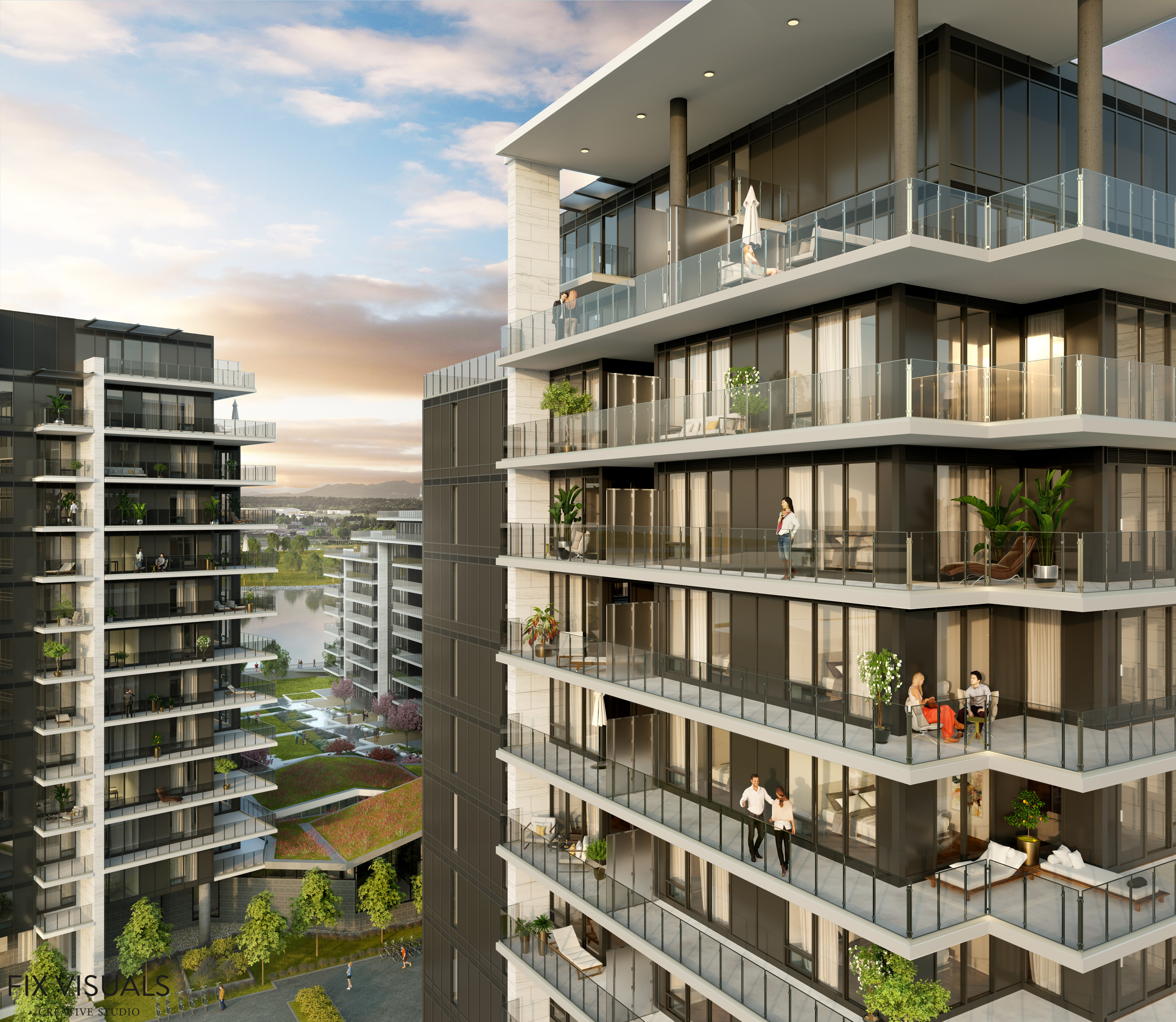 Exterior Balconies
