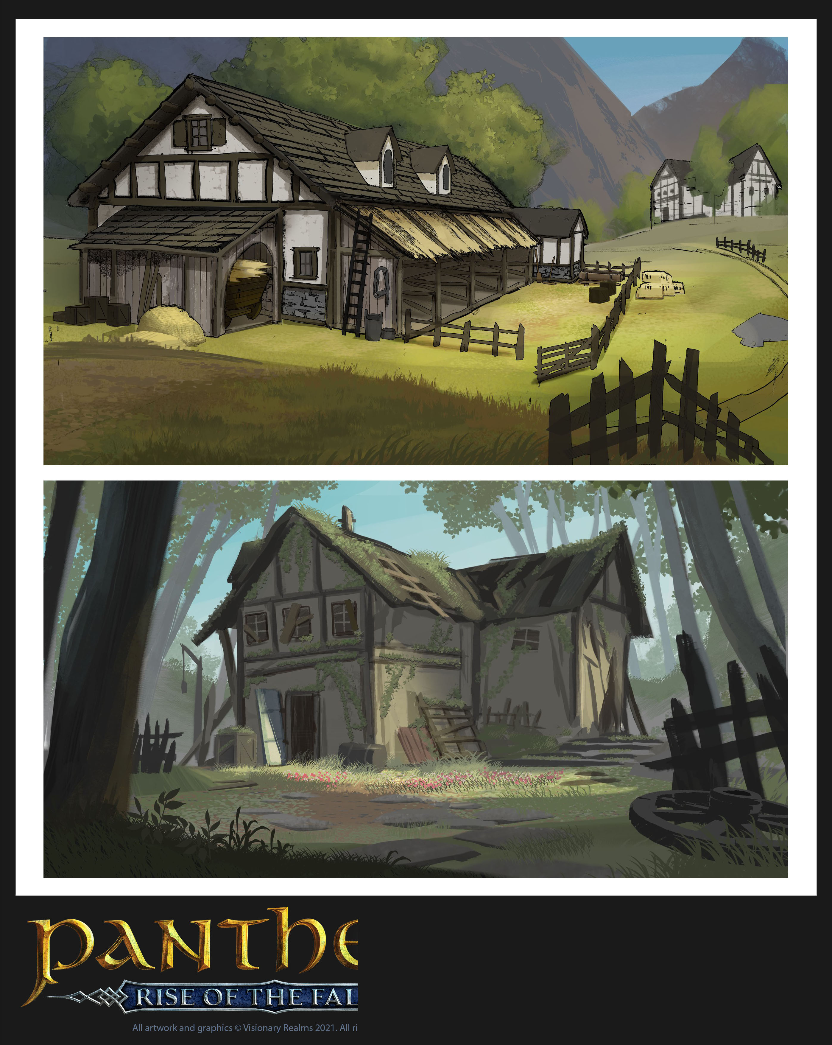Avalia homes: some occupied, some abandoned -- the latter making a good hideout for bandits.