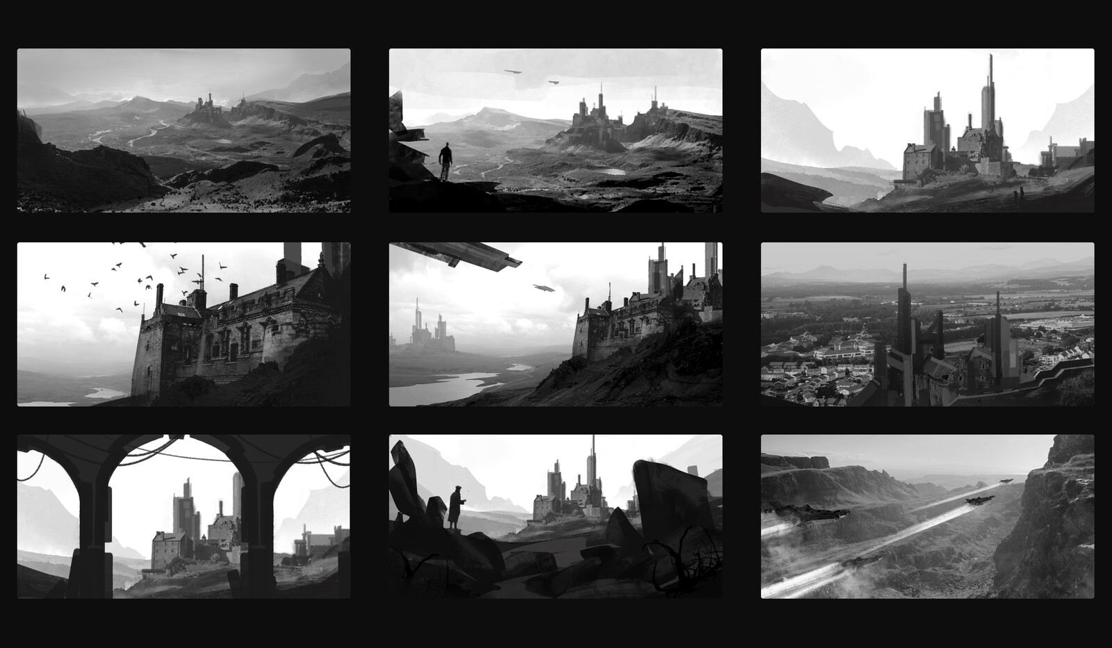 Thumbnail sketches part 1