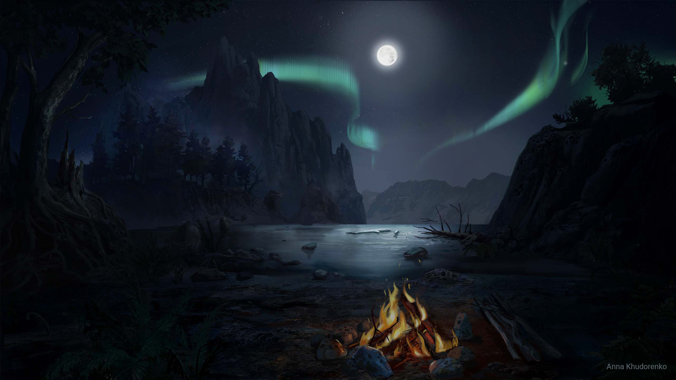 Biome: Crash site (night)