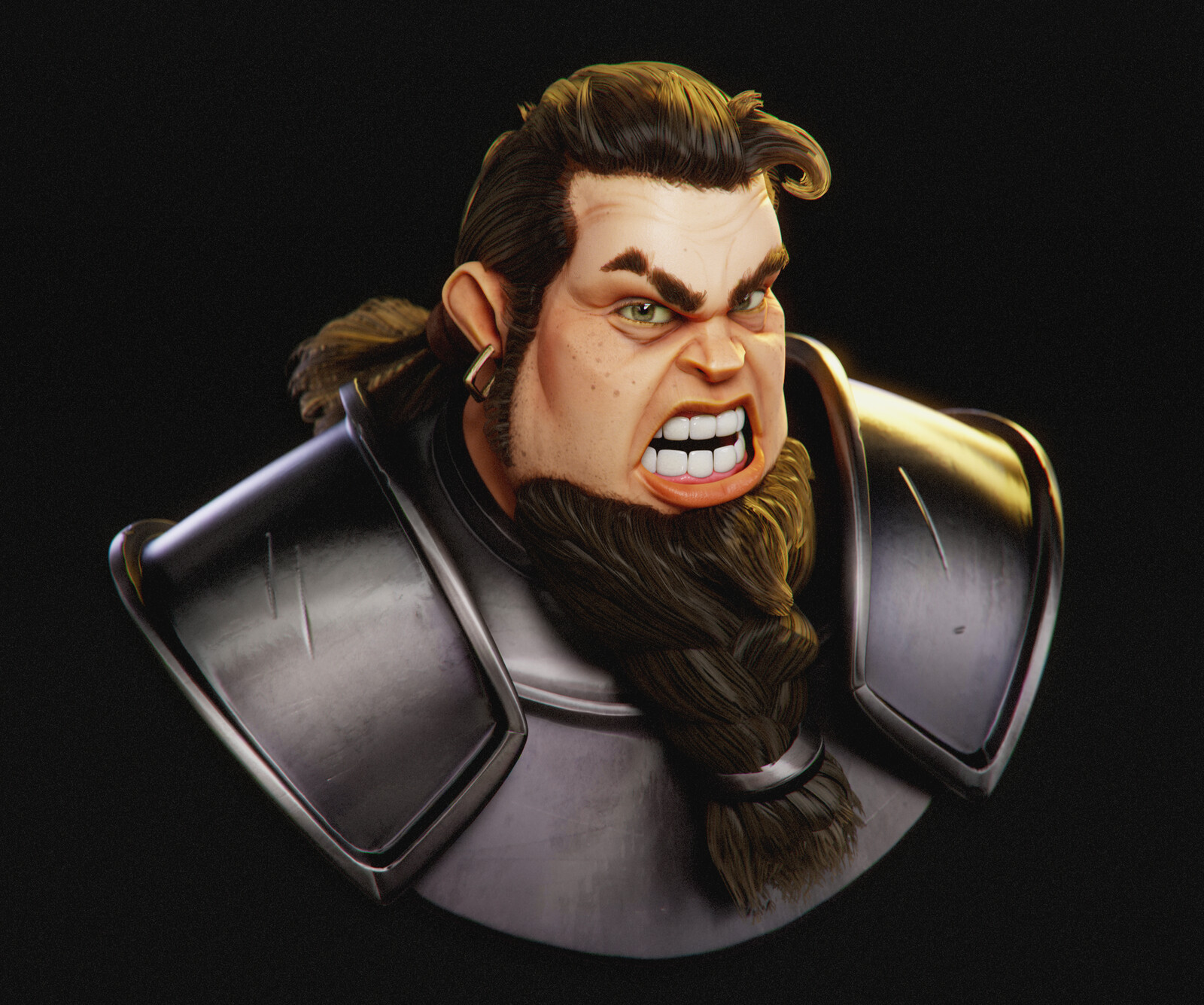 Don’t Mess With Me! – Stylized Character Bust (realtime)