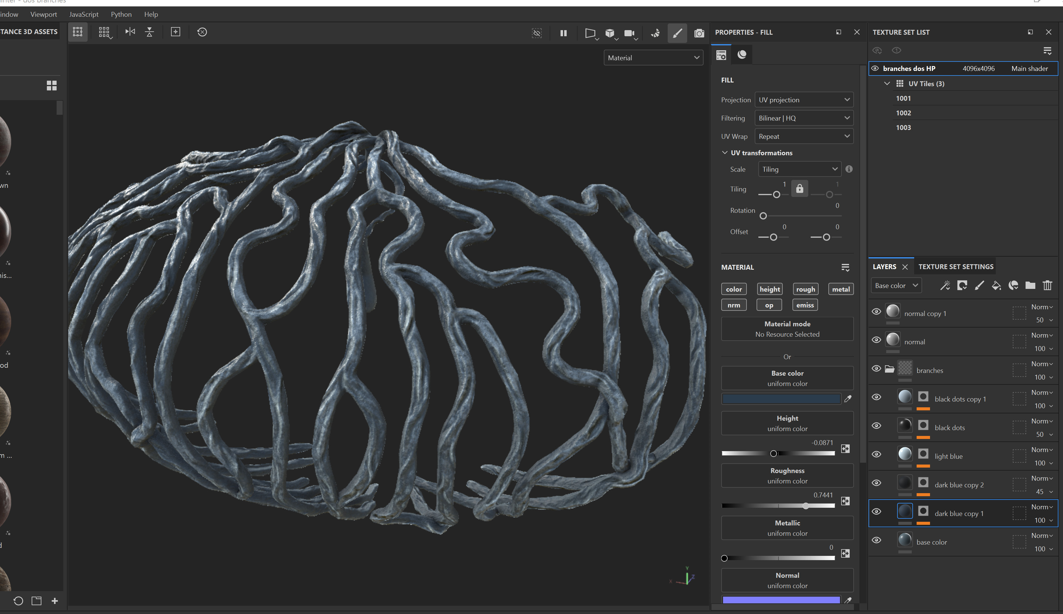 Texturing in Adobe Substance 3d Painter
