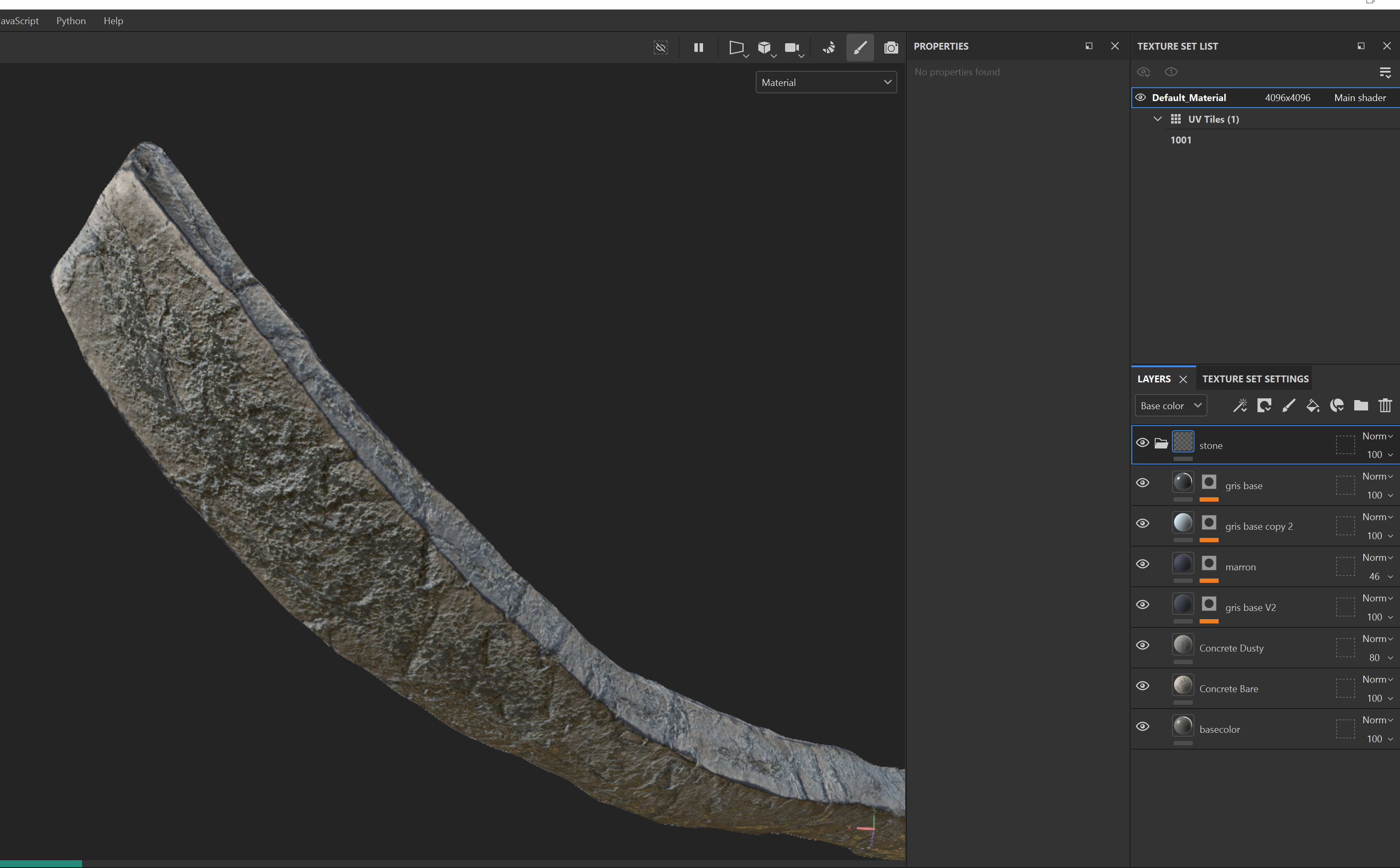 Stone texturing in Adobe Substance 3d Painter