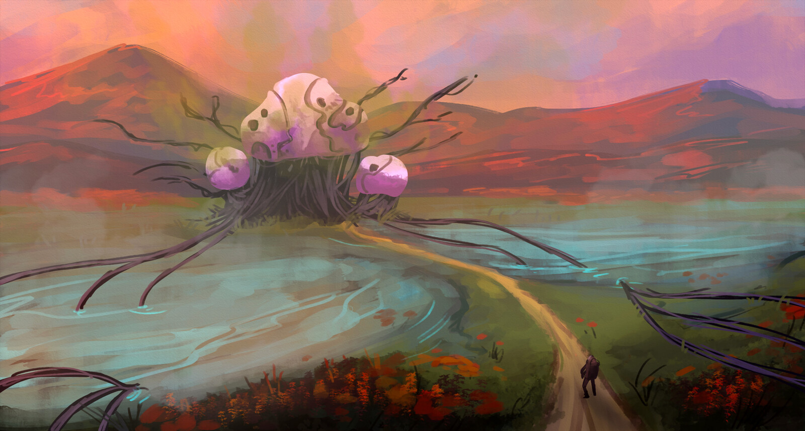 An astronaut is exploring a planet, gathering organic materials. He comes across a giant spore, is this spore deadly? 