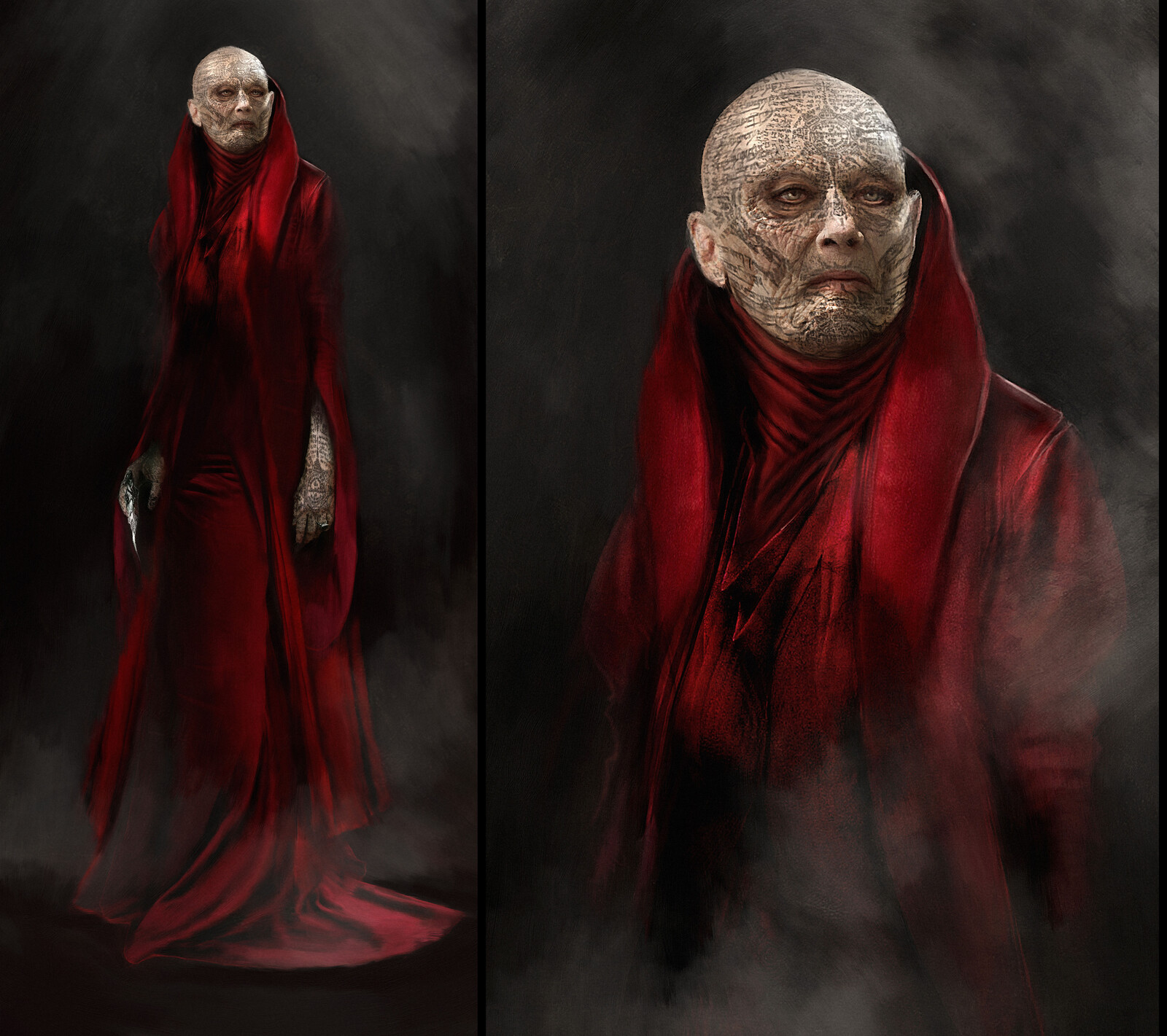 Bene Gesserit conceptart for Cancelled Dune Film 