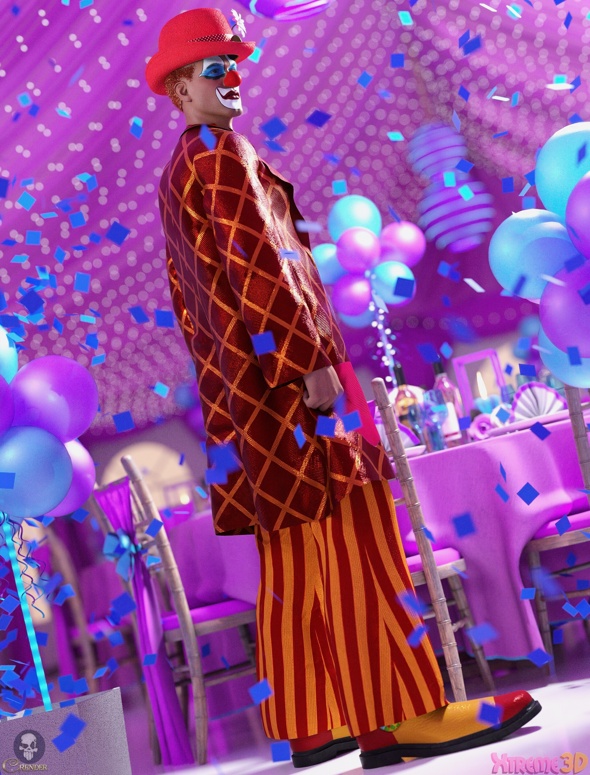 Xtreme3D Studio - Auguste the Clown for G8M by Cybertenko