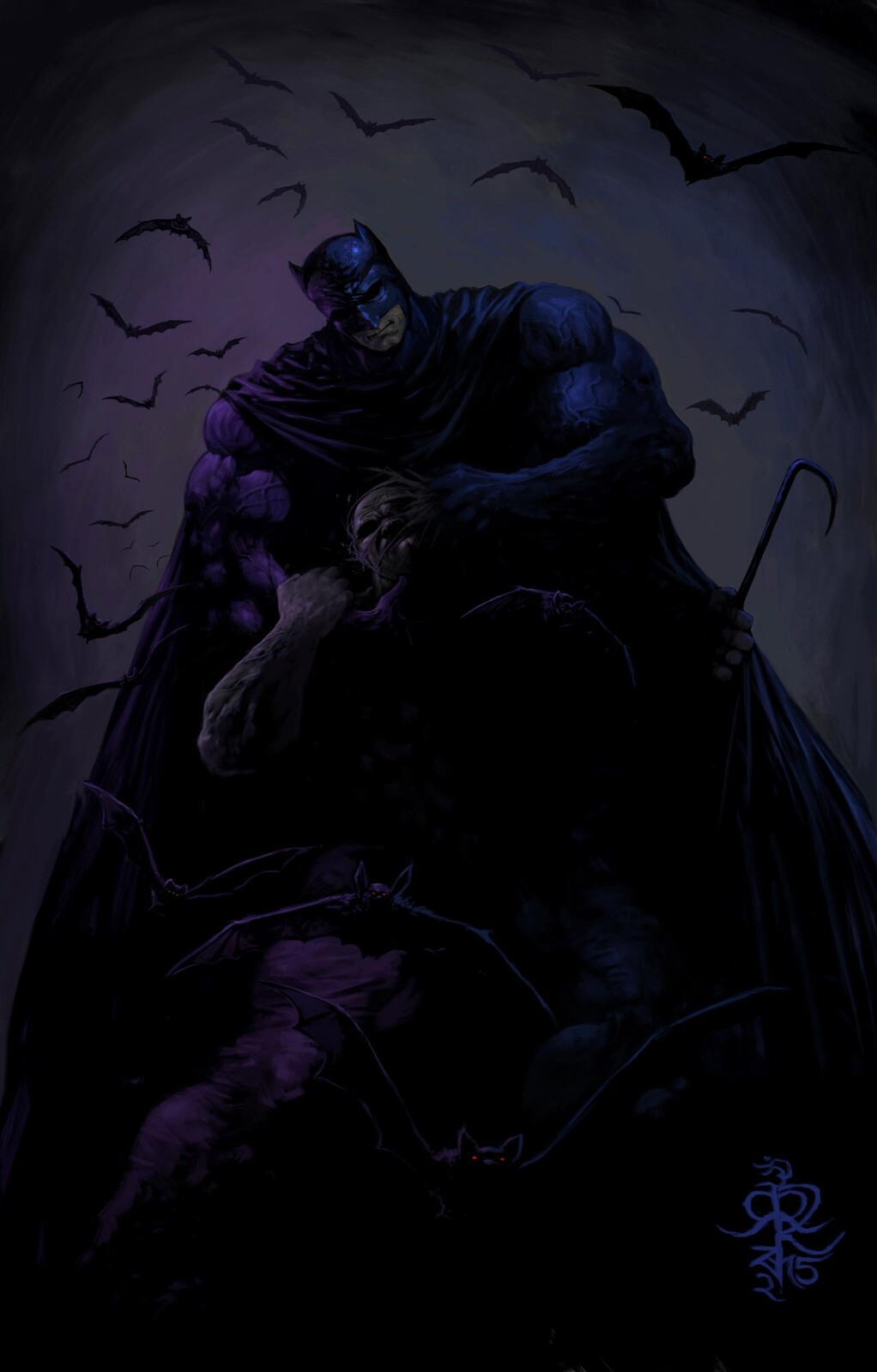  Bat Vibes : Strictly One Layer Painting