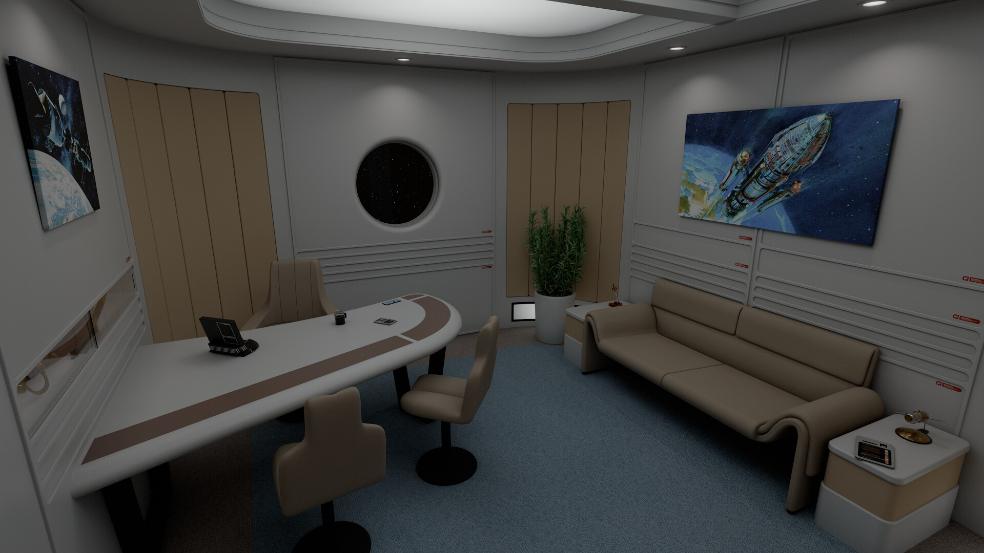 ArtStation USS Potemkin Deck 02: Captain's Office