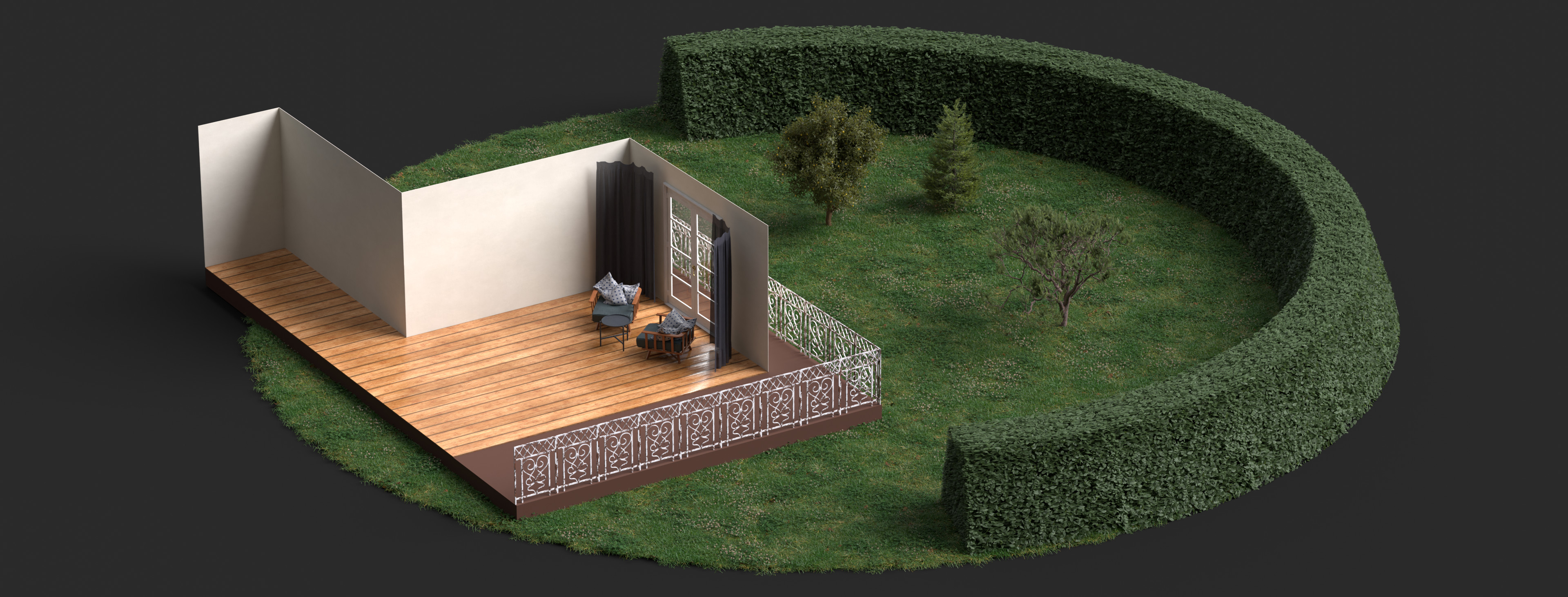 Overview of the 3D scene